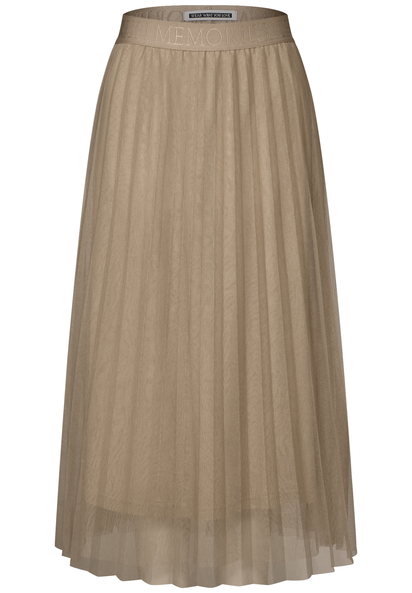 Midi Plissee Tuell skirt solid #1