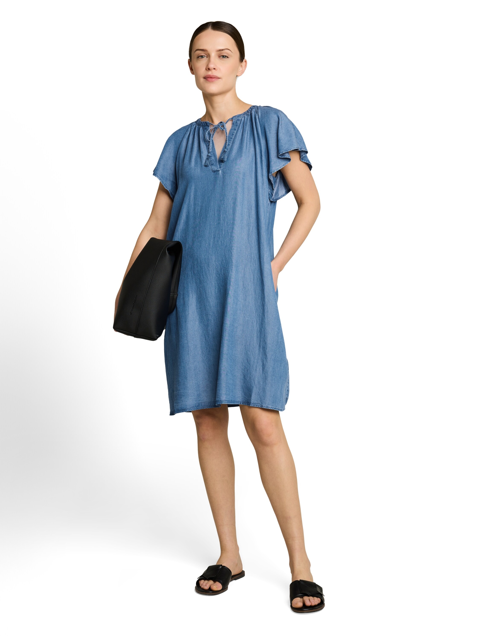 dress feminine denim look #3