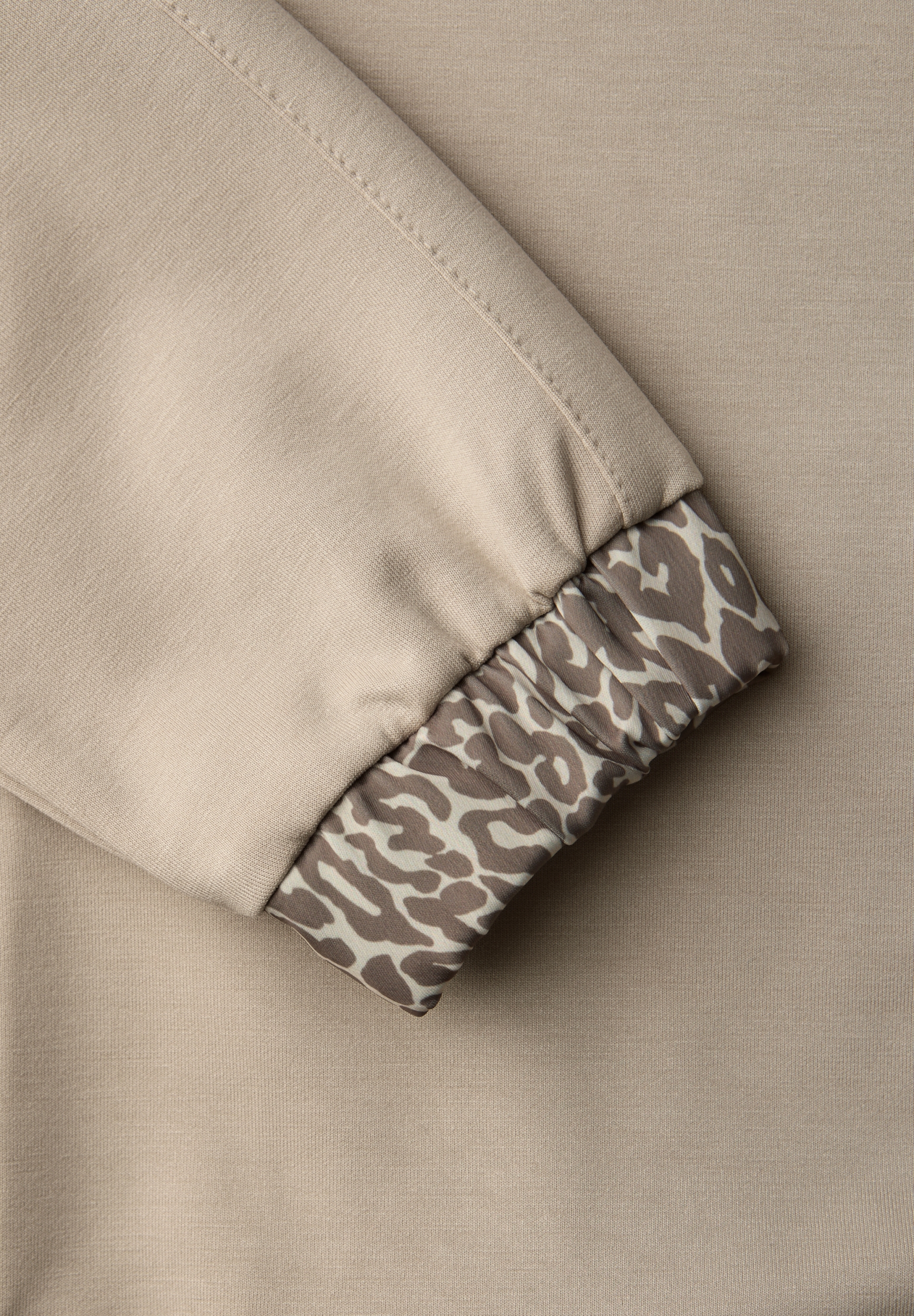 silk look hoody jacket w.print #2