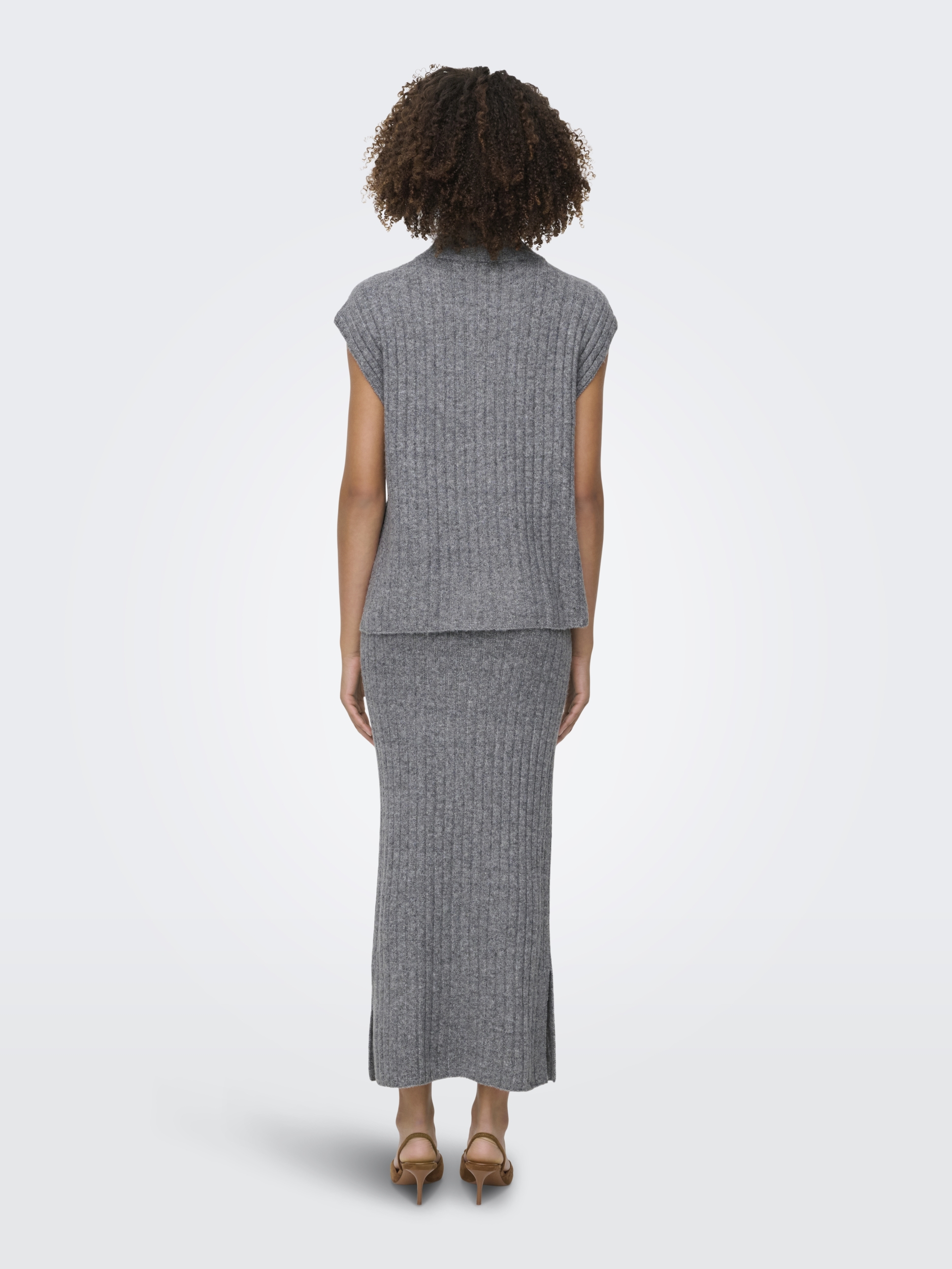 ONLJEANETT LIFE RIB LONG SKIRT CC KNT #3