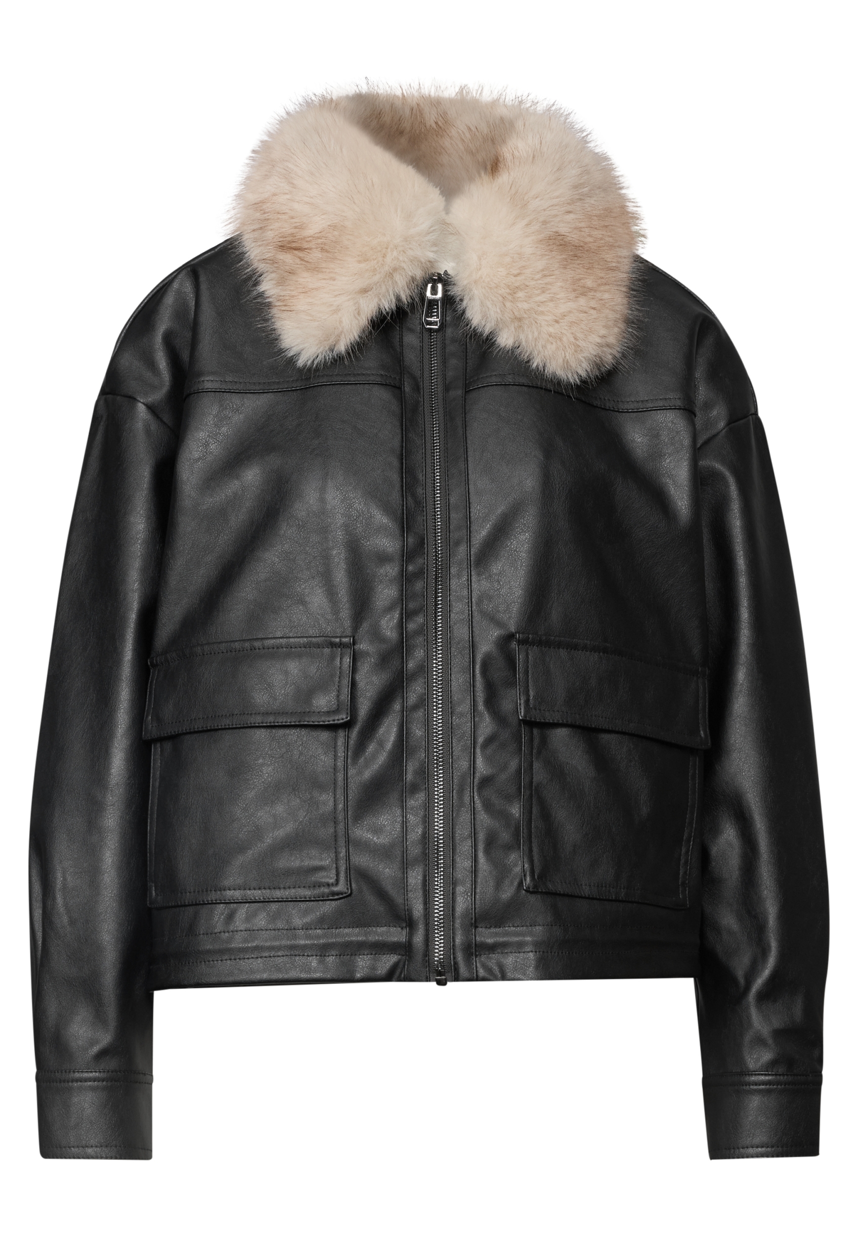 Studio PU Jkt w. Removable Fak #1