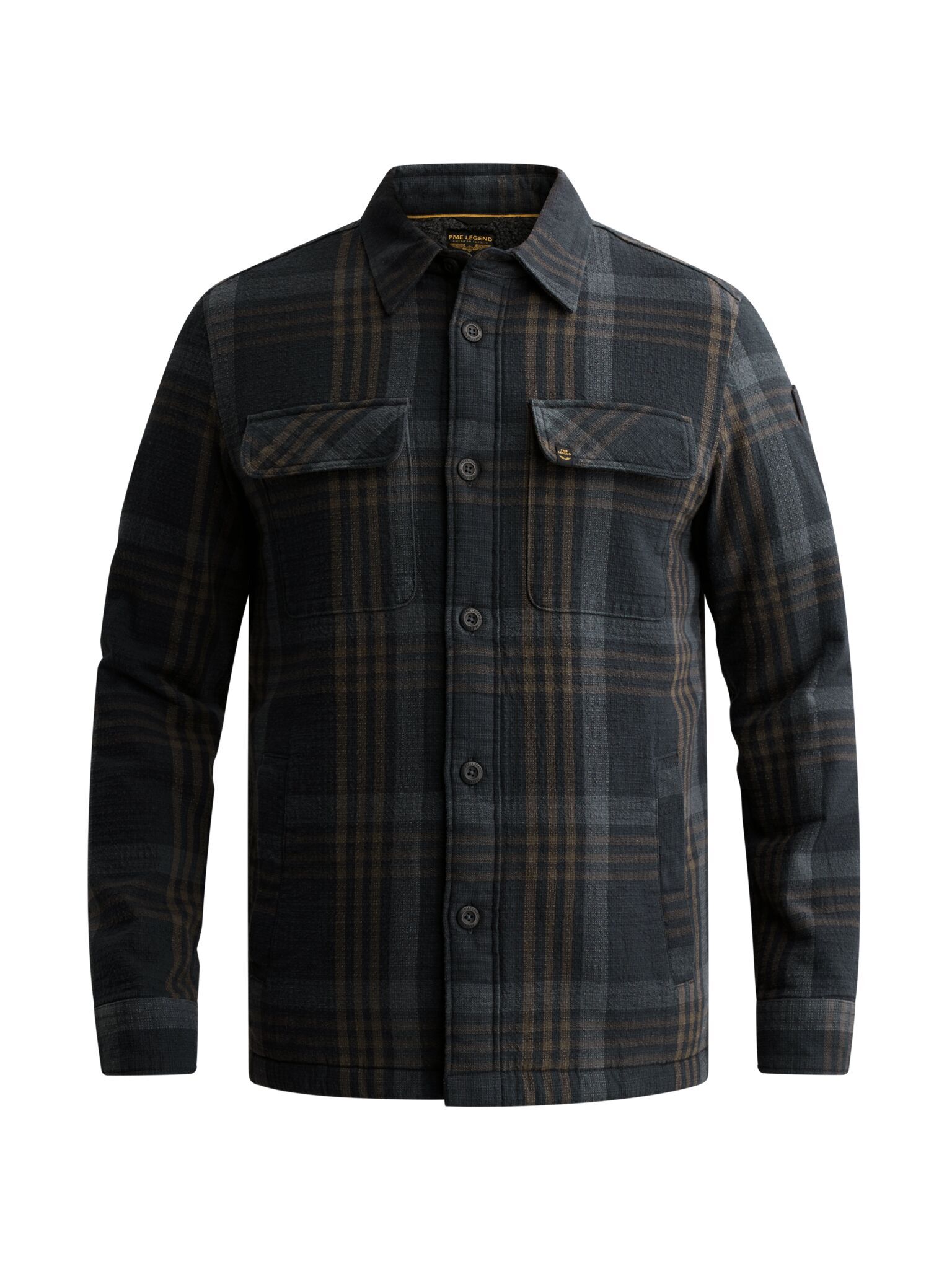 Long sleeve shirt Dobby yarn dye #1