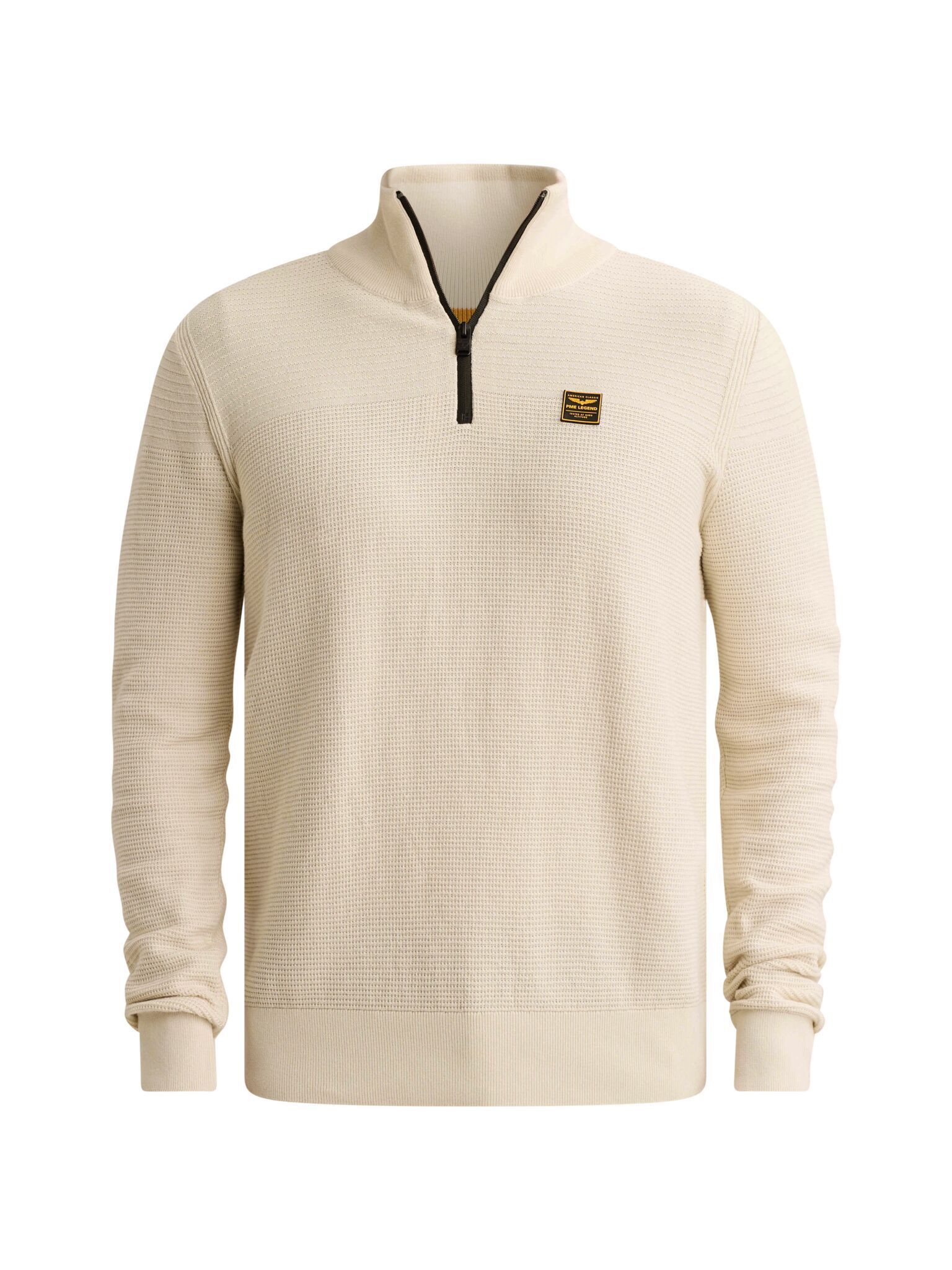 Half zip collar cotton mouline (or #1