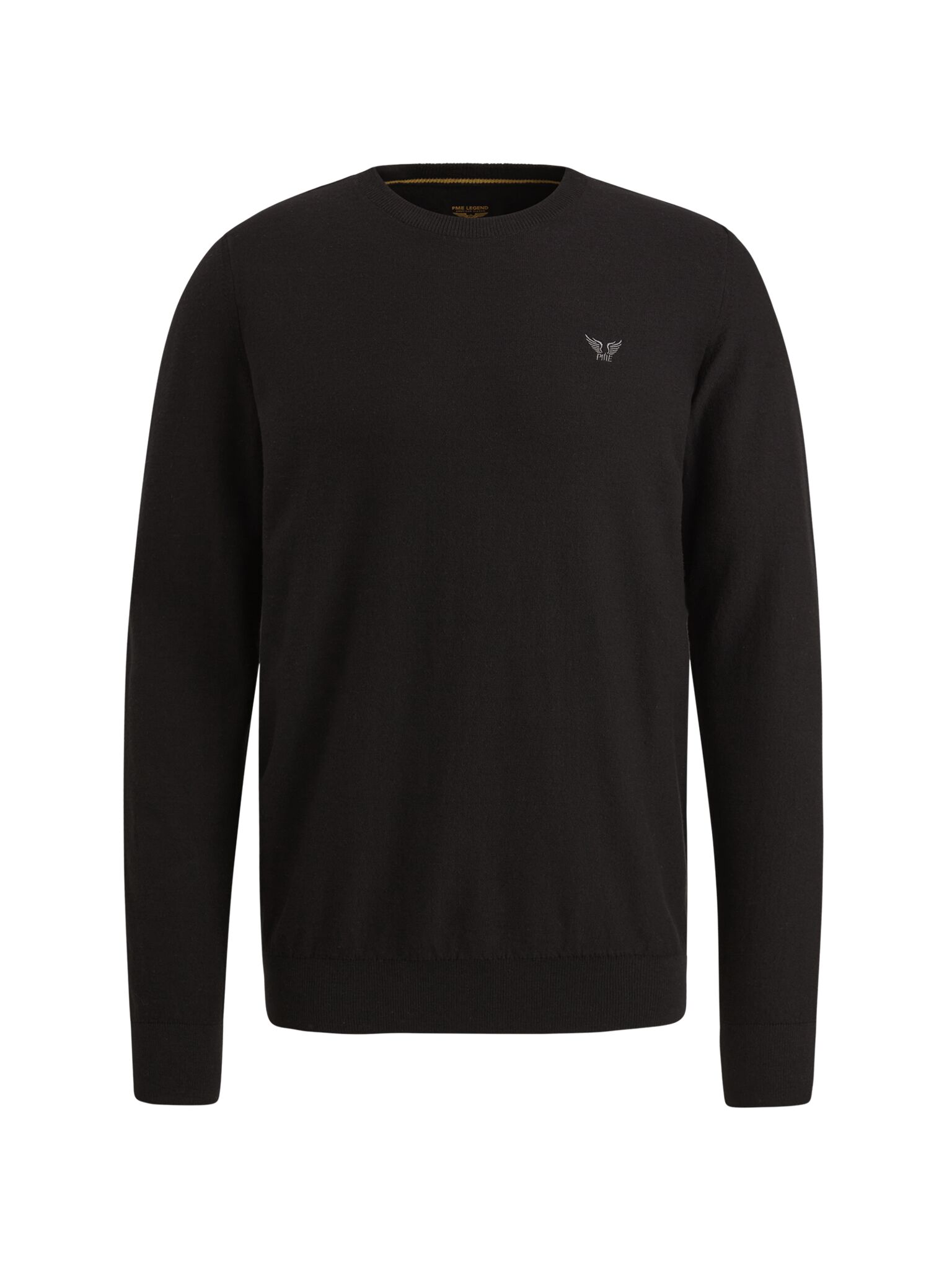 R-neck cotton knit #1