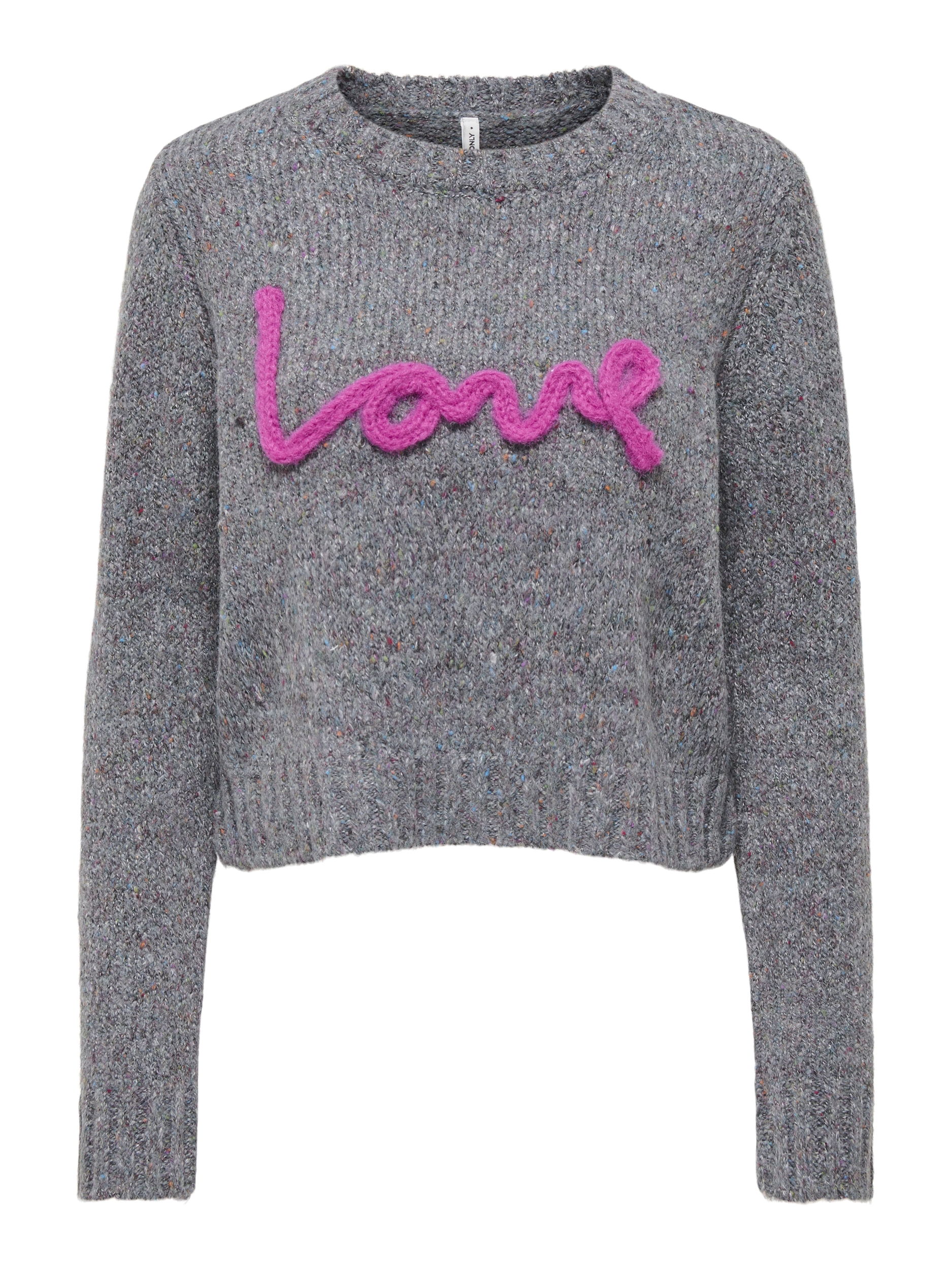 ONLSMILLA LS TEXT DETAIL O-NECK CCKNT #1