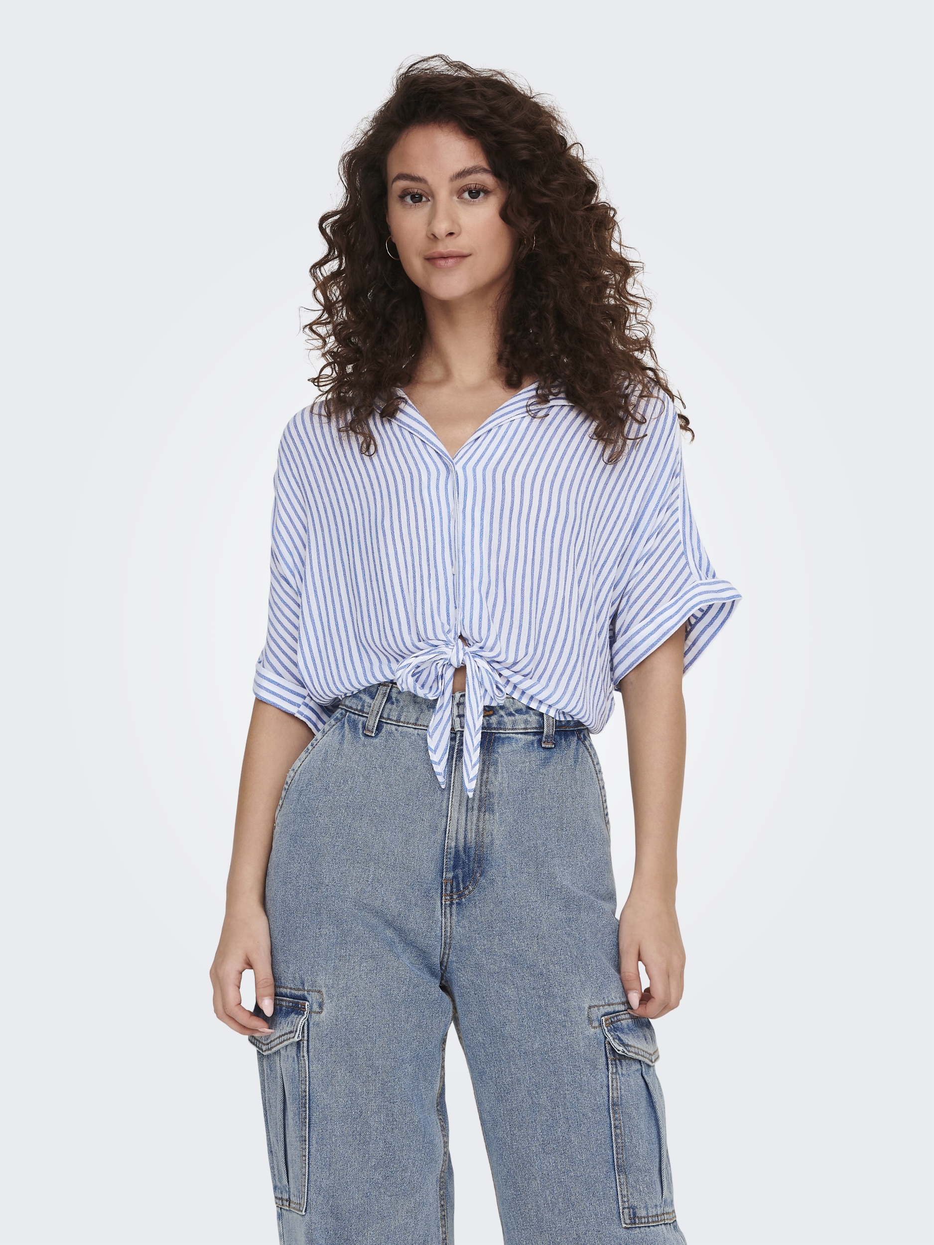 ONLPAULA LIFE S/S TIE SHIRT WVN NOOS #3