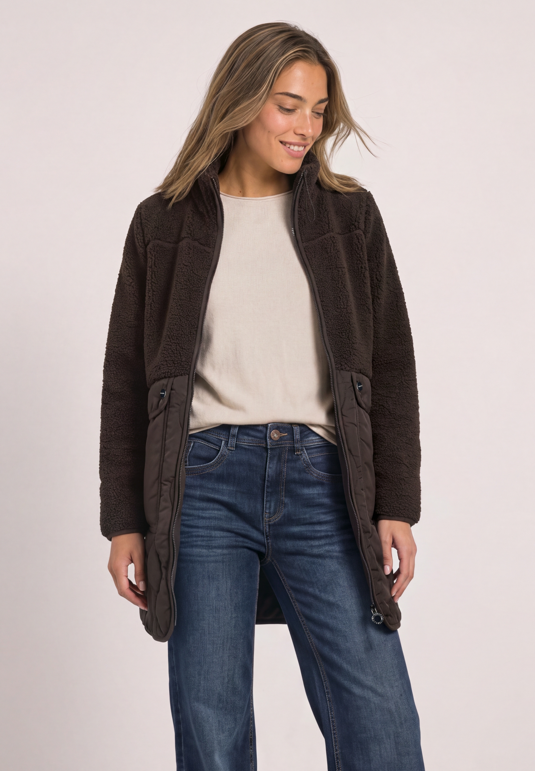 Mat Mix Teddy Coat w. Quilting #3
