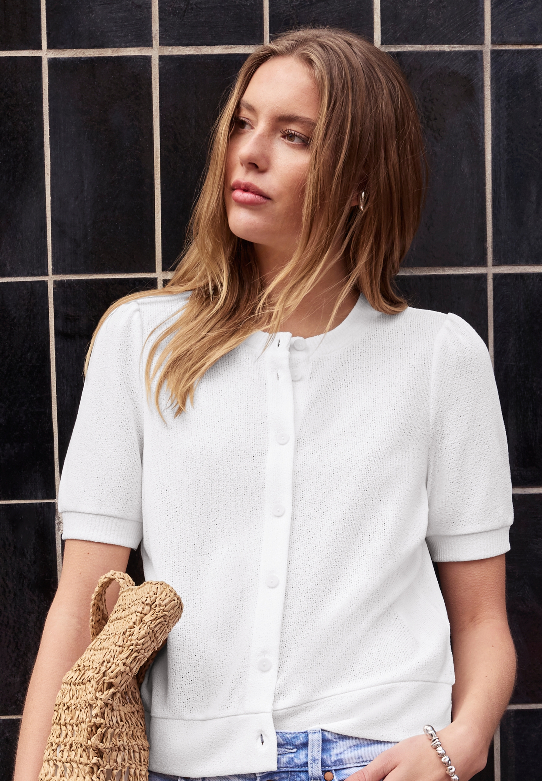 knit look short jacket #3