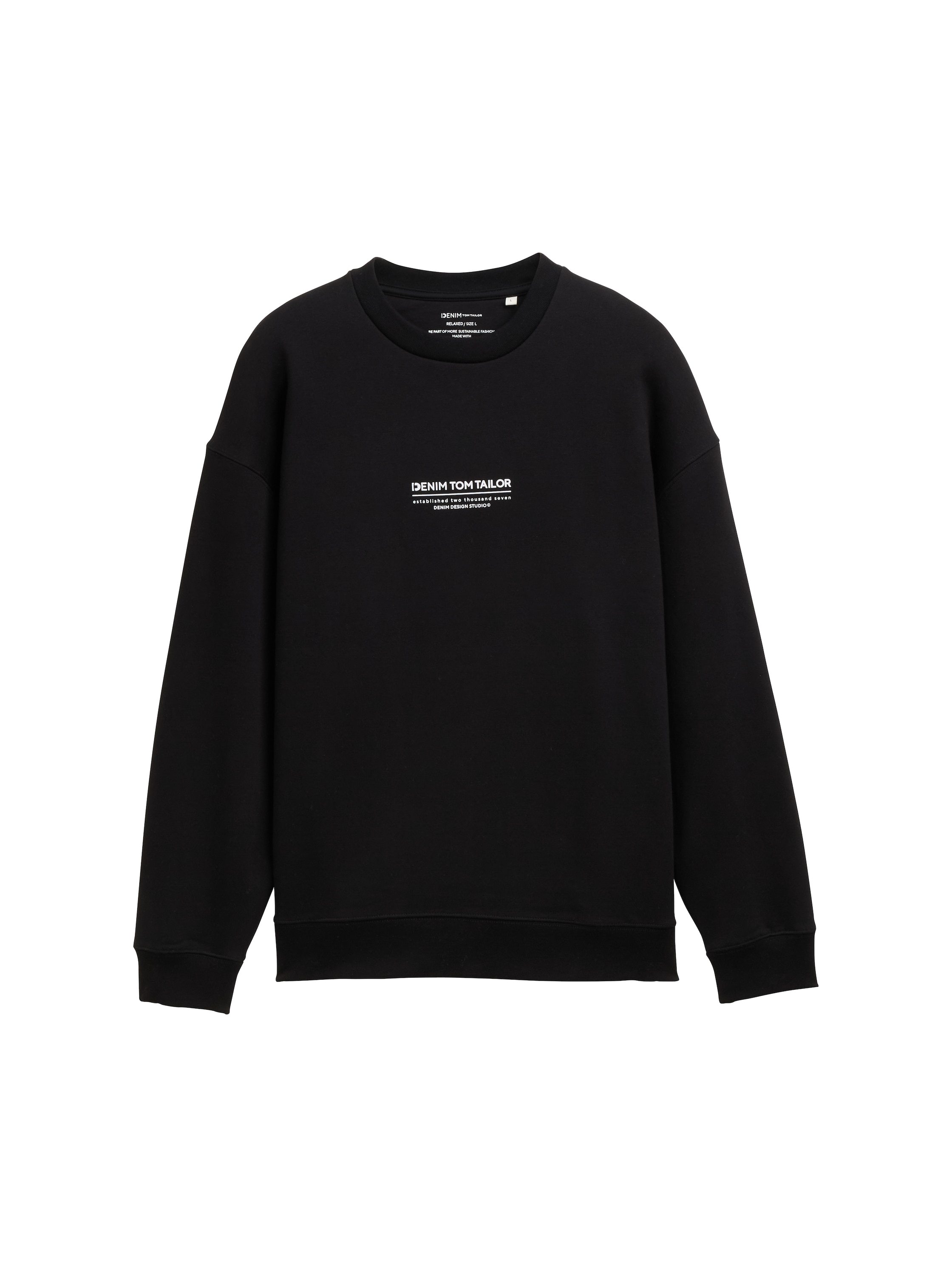 Relaxed Sweatshirt mit Logo Print