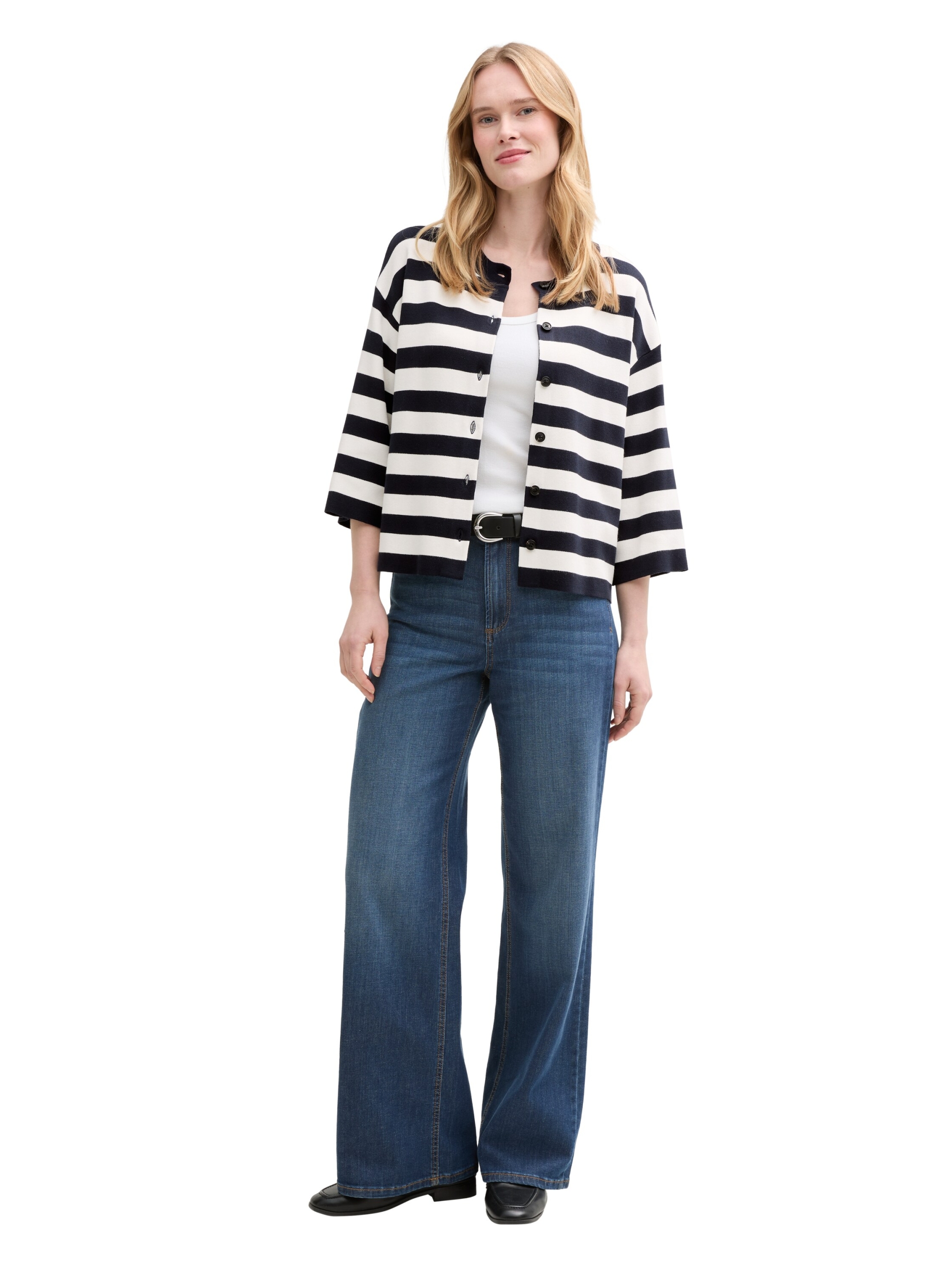Cardigan mit Streifenmuster #2