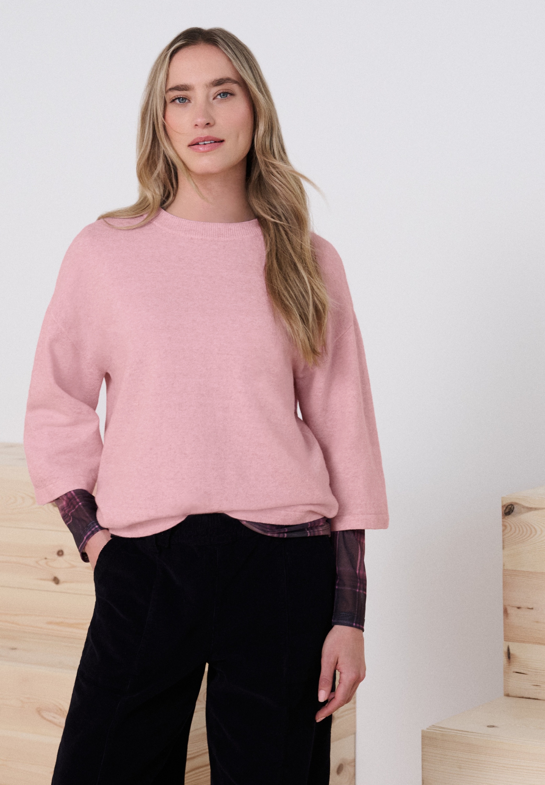 LTD_QR_3/4 sleeve basic sweate #3