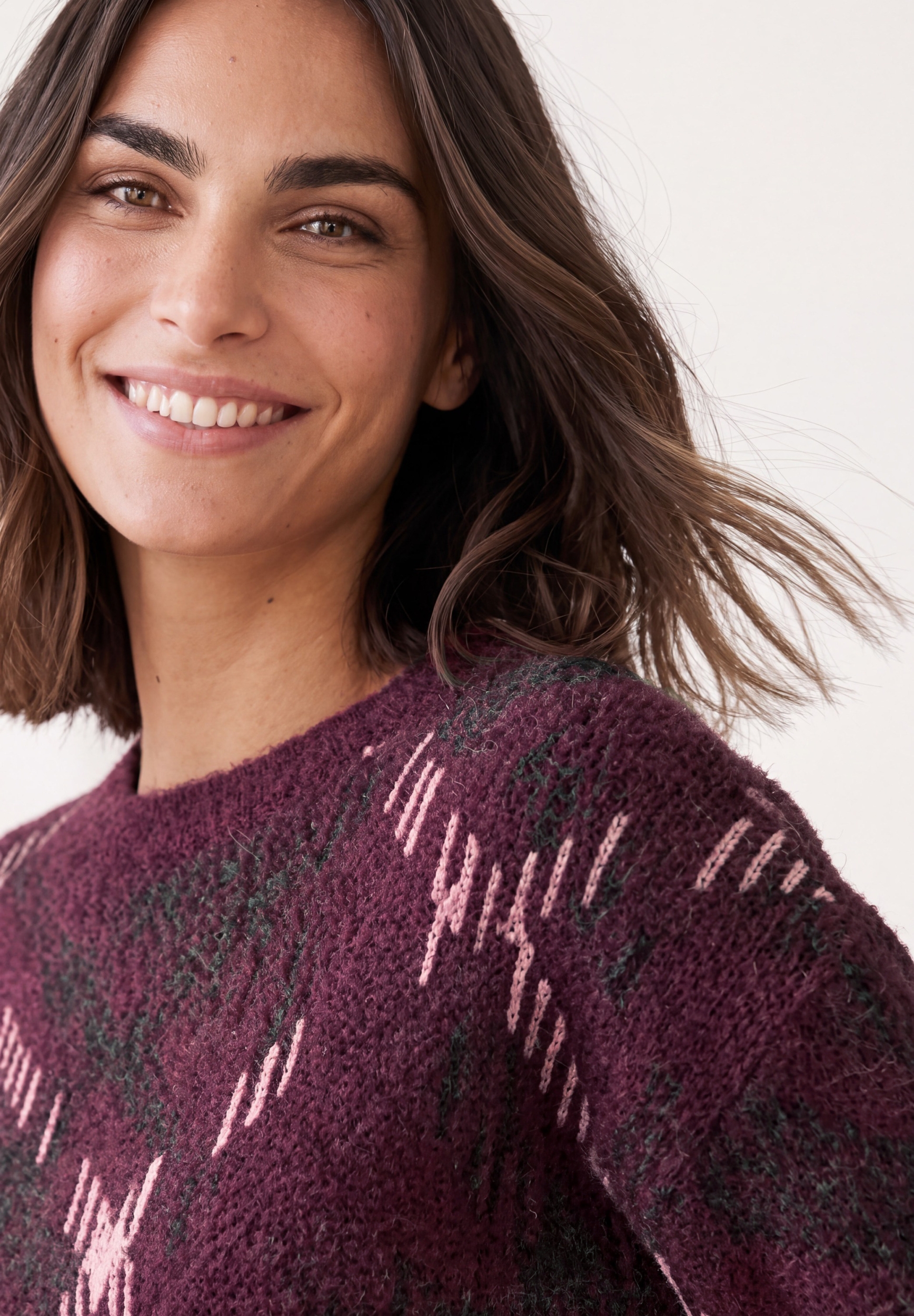 LTD QR_fluffy jacquard sweater #5