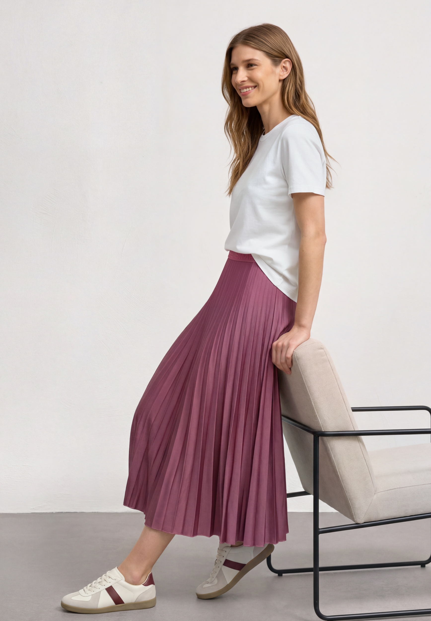 Midi skirt Plissée_solid #7