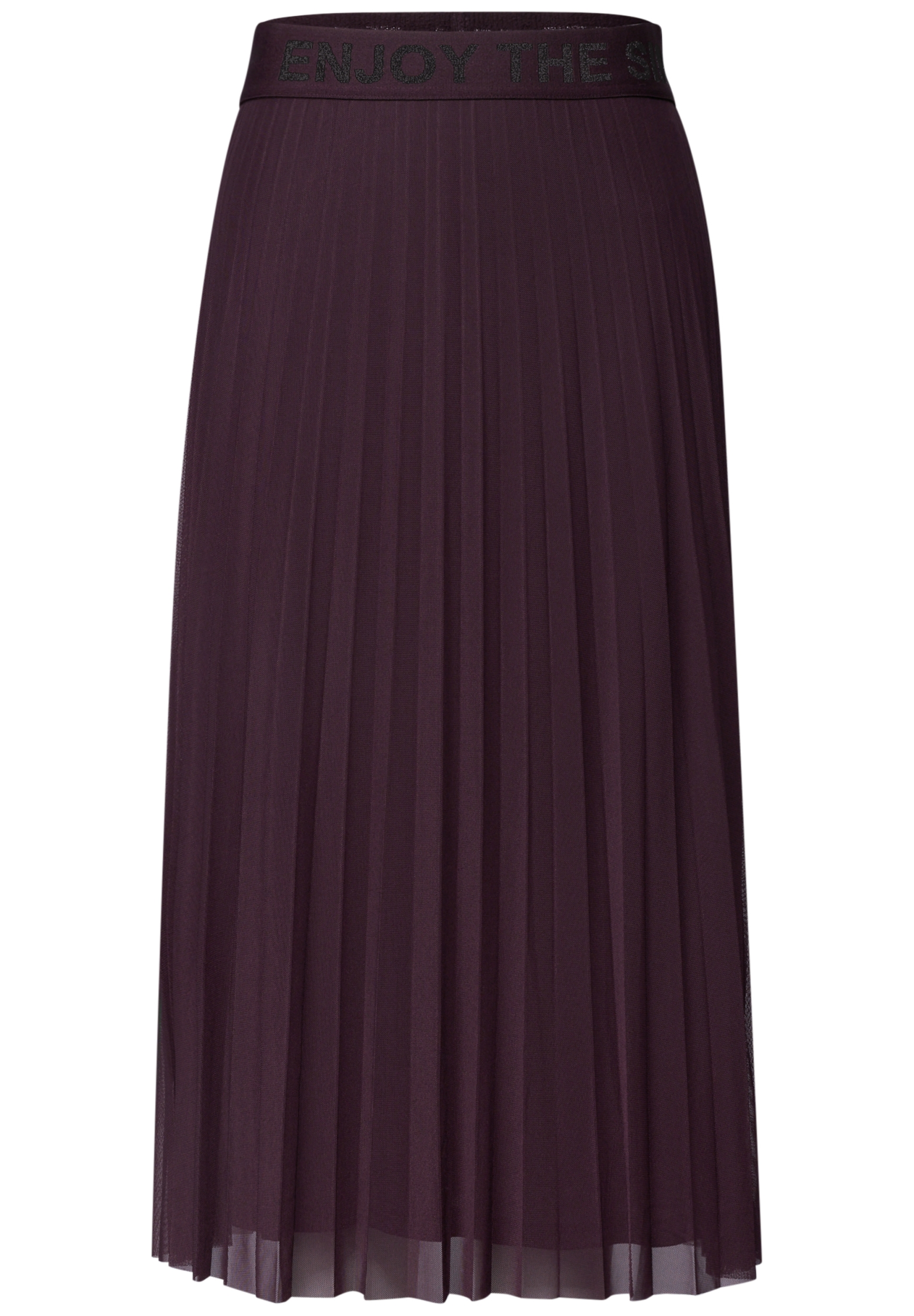 Mesh Plissée skirt_solid #1