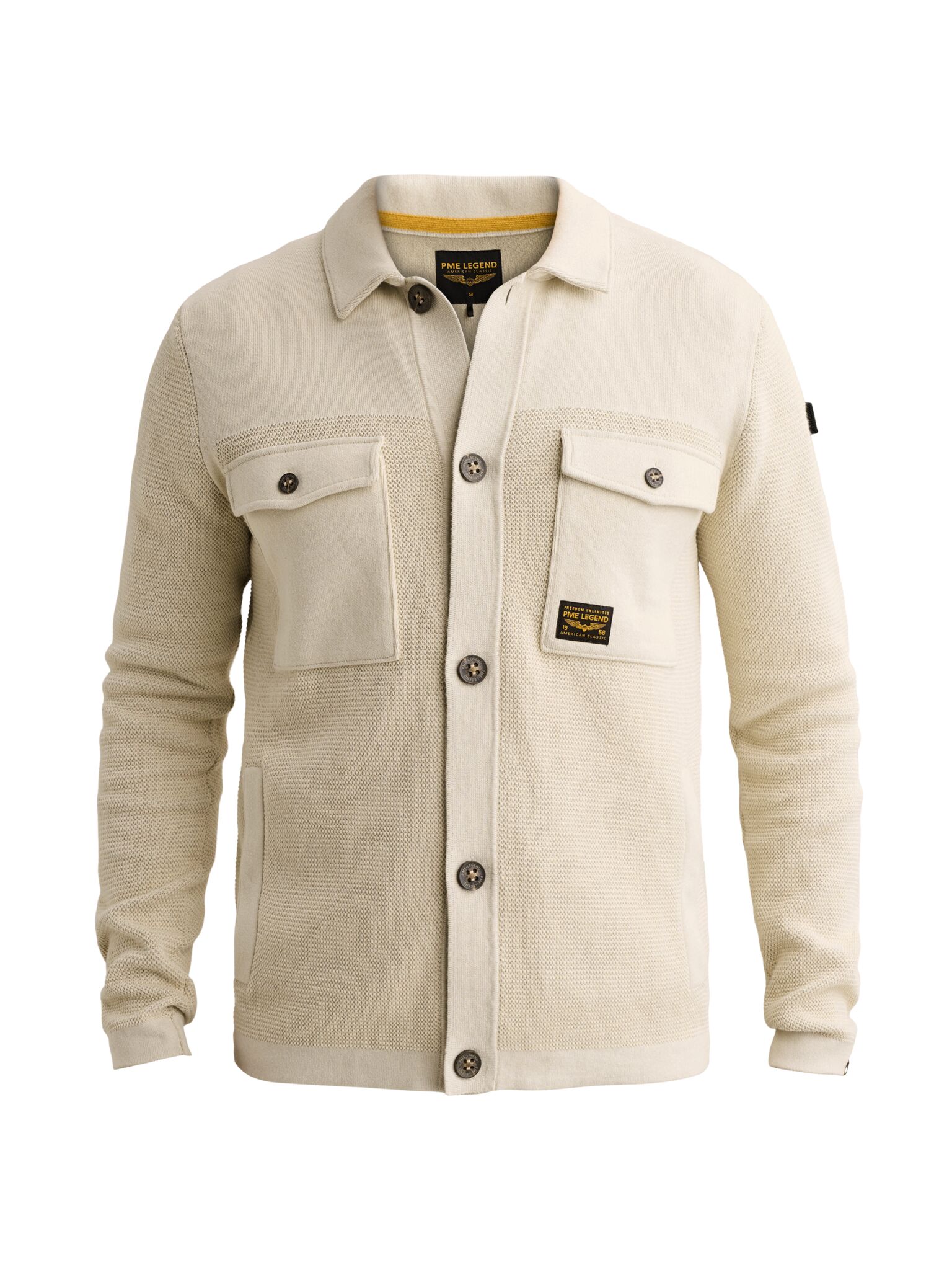 Button jacket cotton structure mix #1