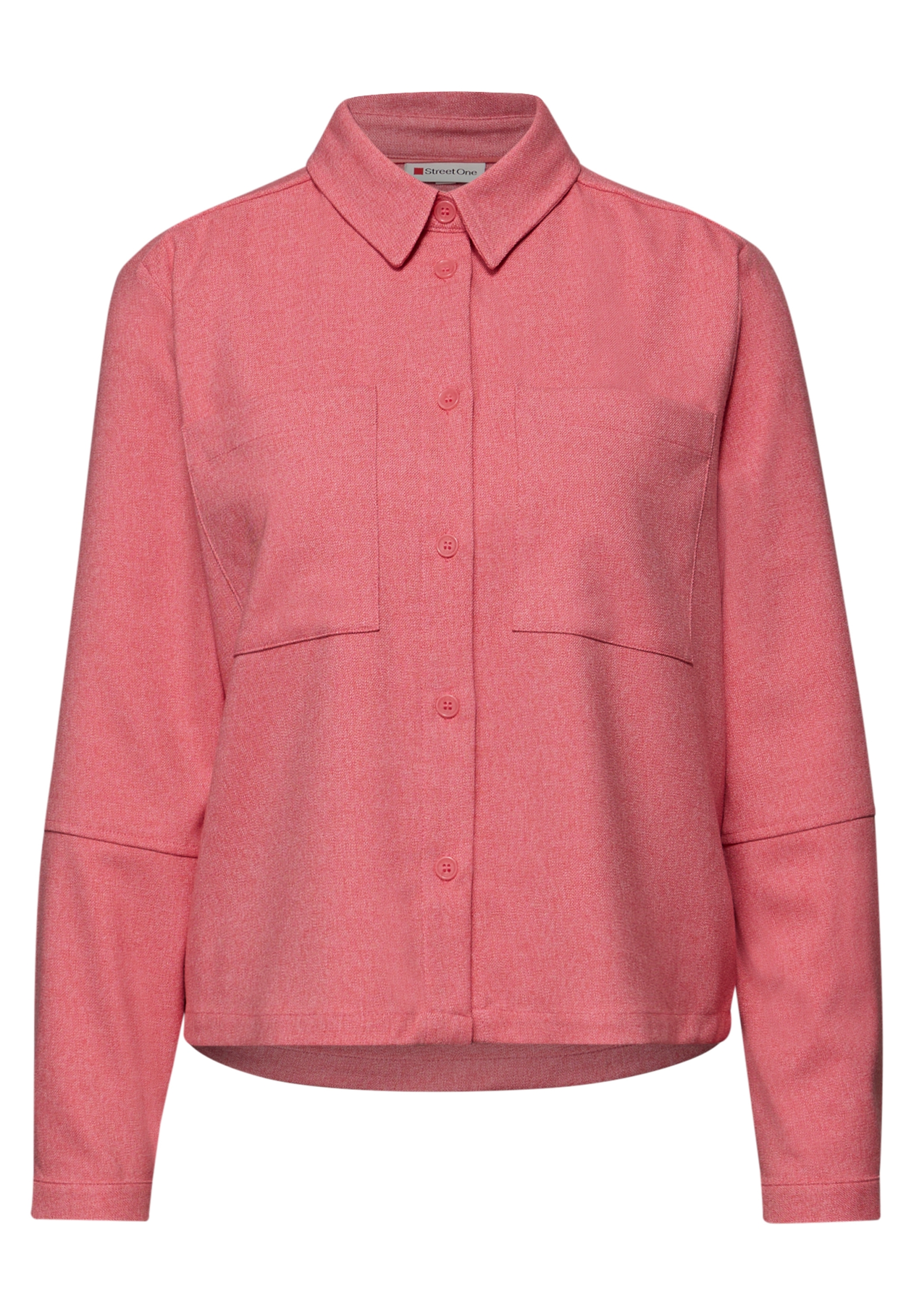 Melange shirtcollar blouse w p #1
