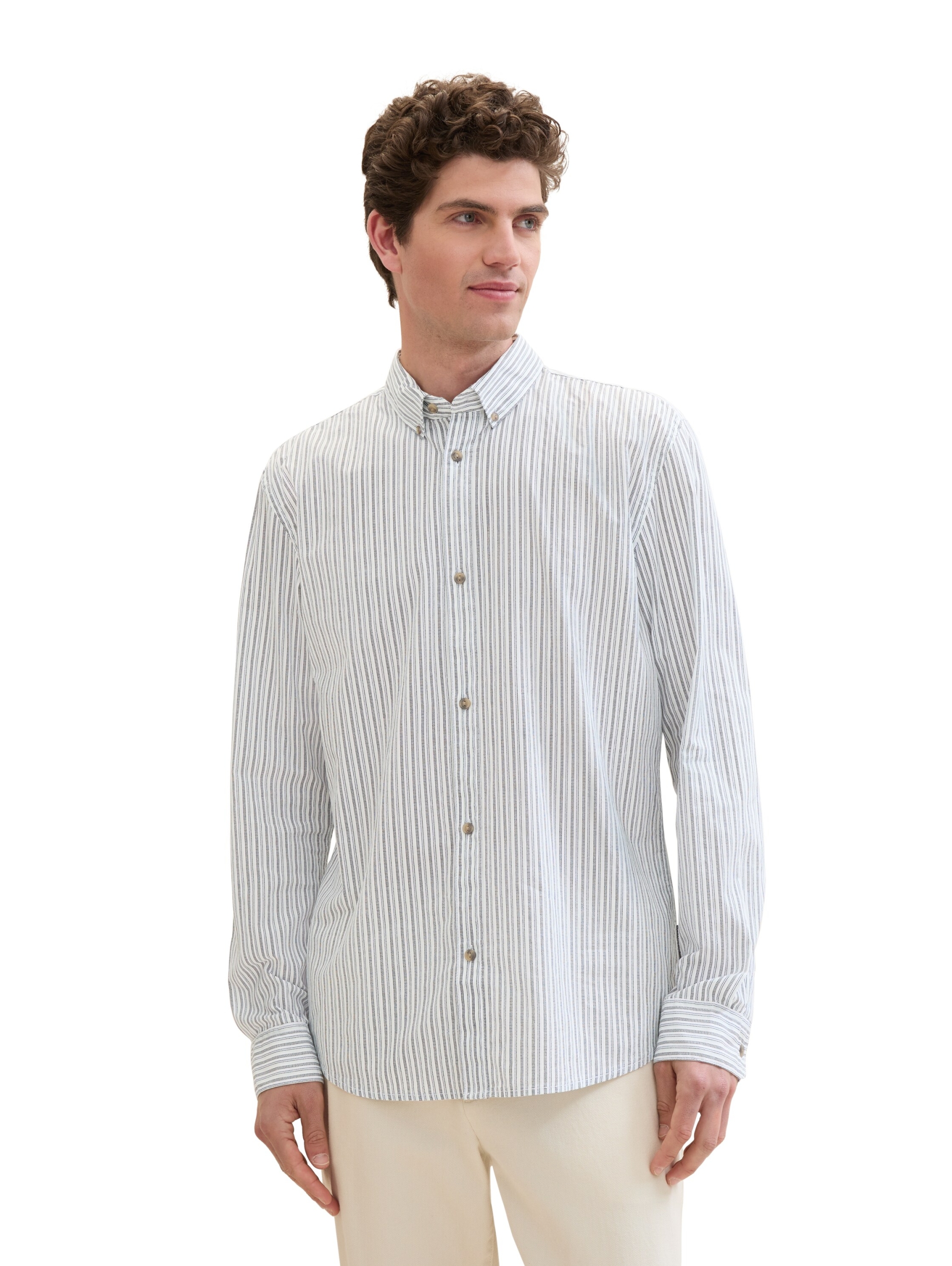 Poplin Hemd mit Print #3
