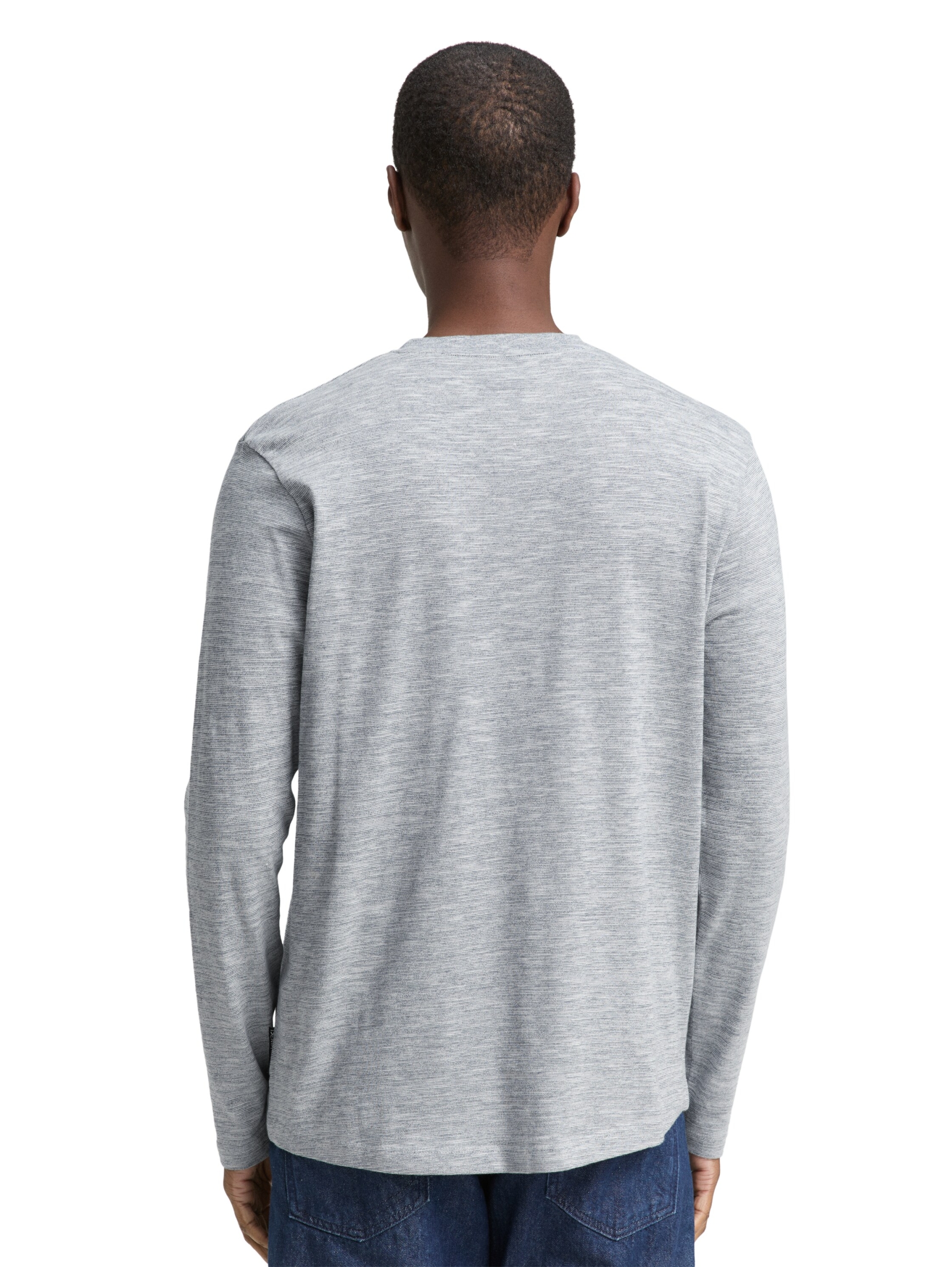 structured rounded hem henley #4