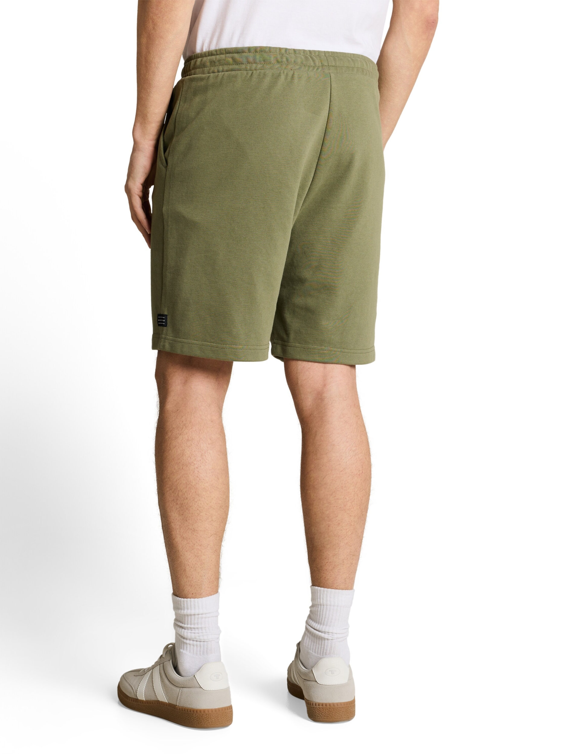 relaxed solid sweat shorts #4