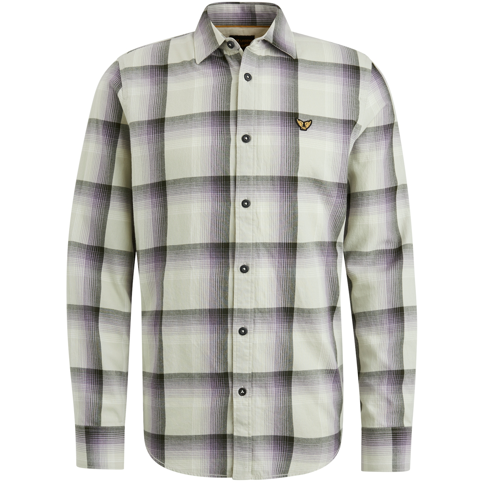 Long Sleeve Shirt Ctn Twill Check #1