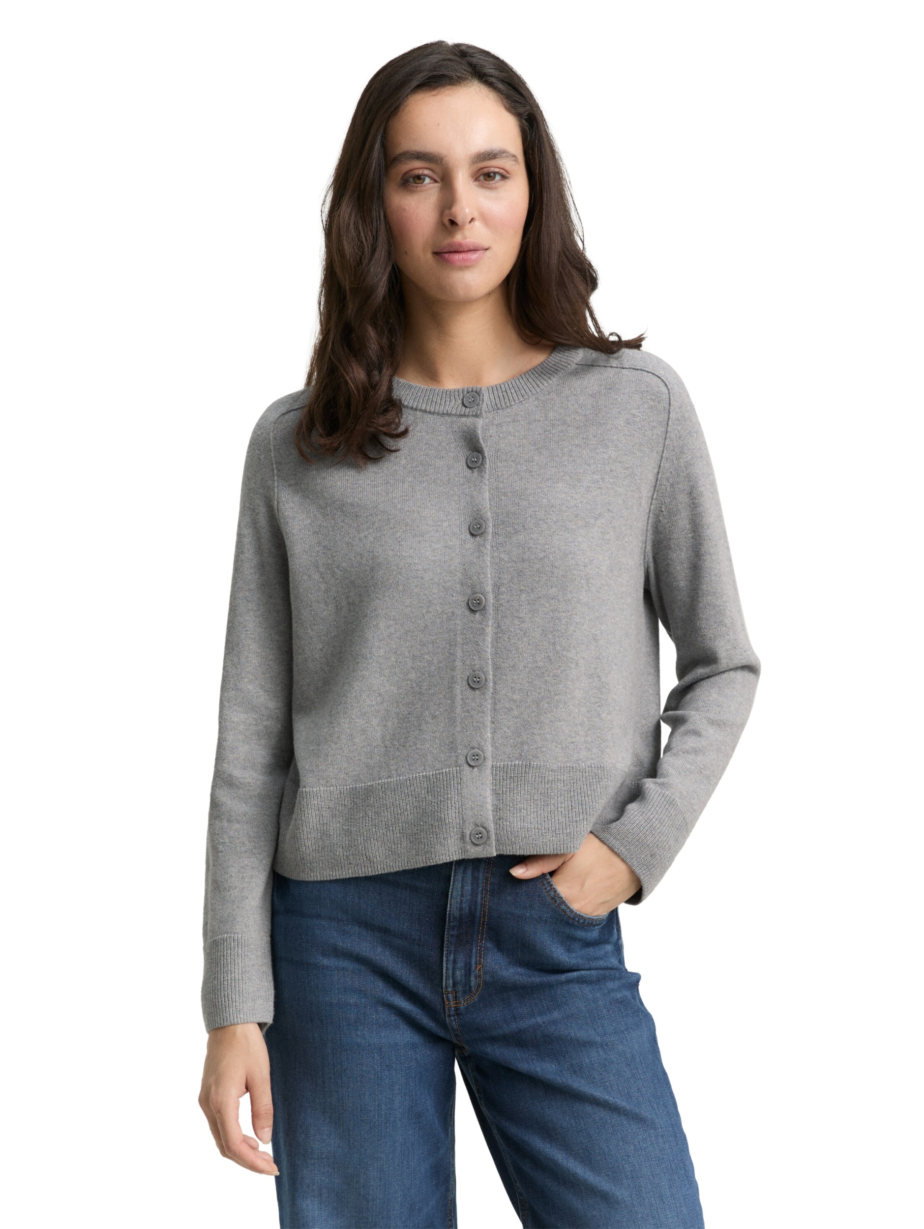 knit cardigan with saddle shou #5