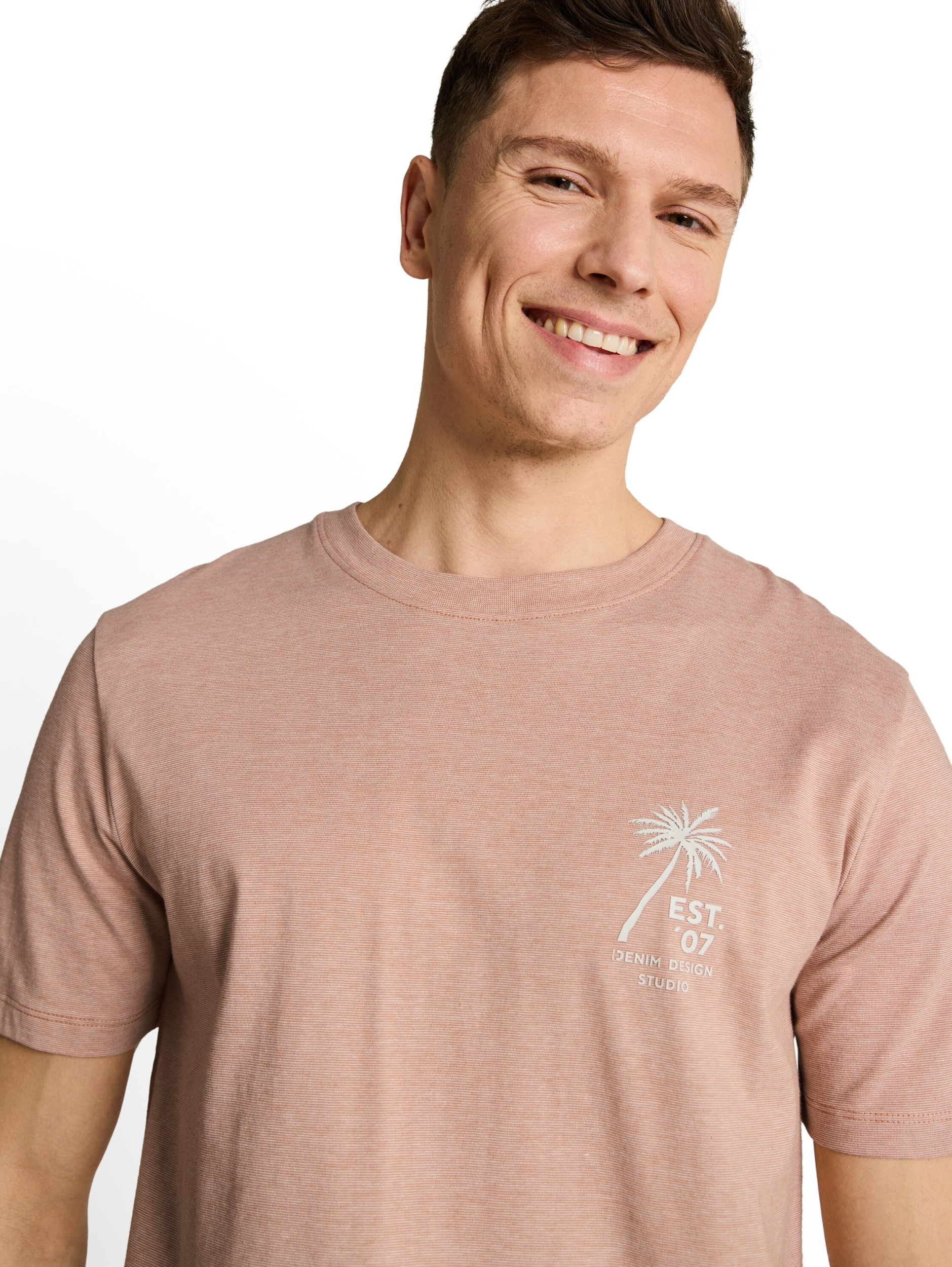 fine stripe printed t-shirt #6