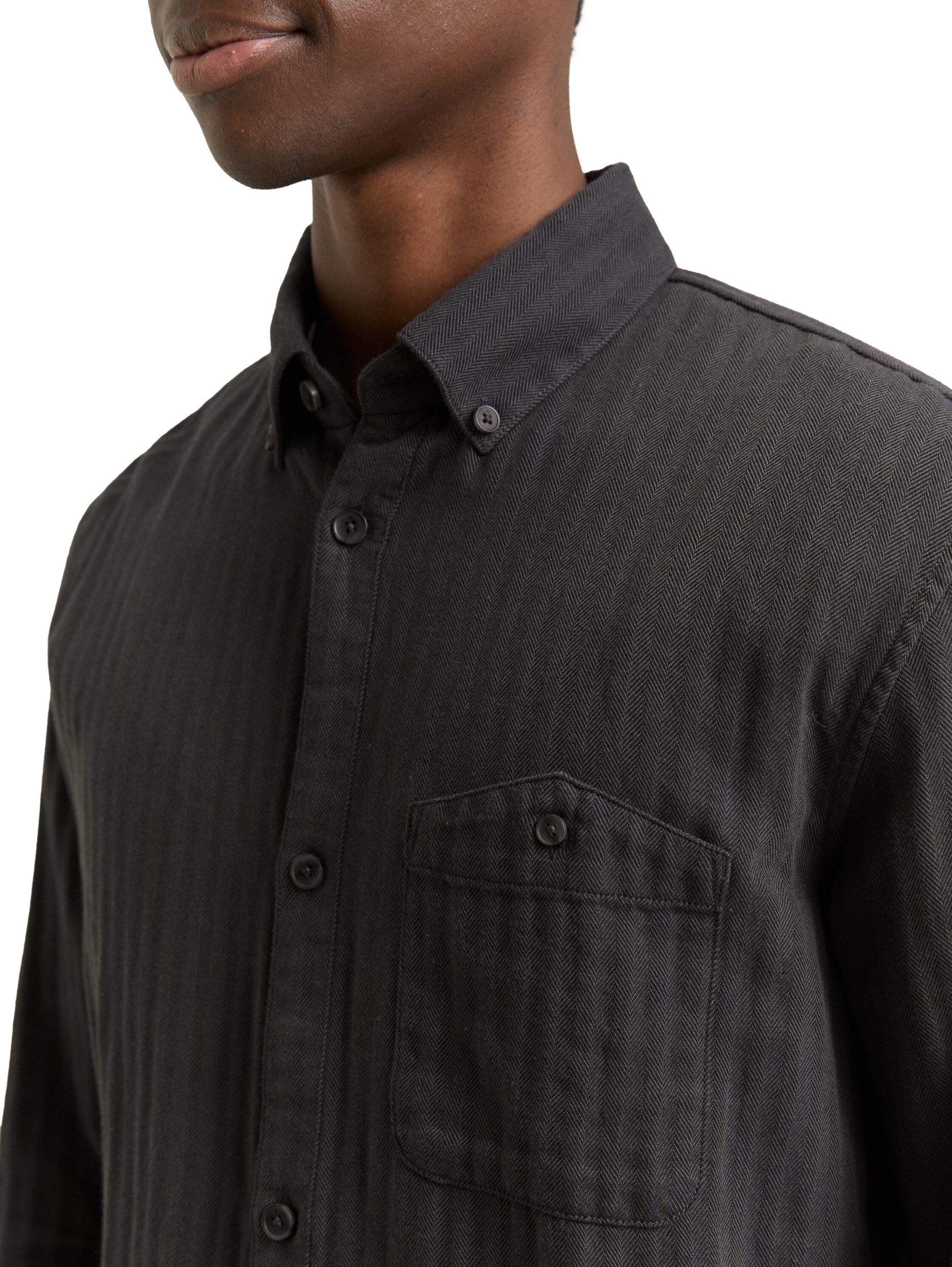 twotone herringbone shirt #5