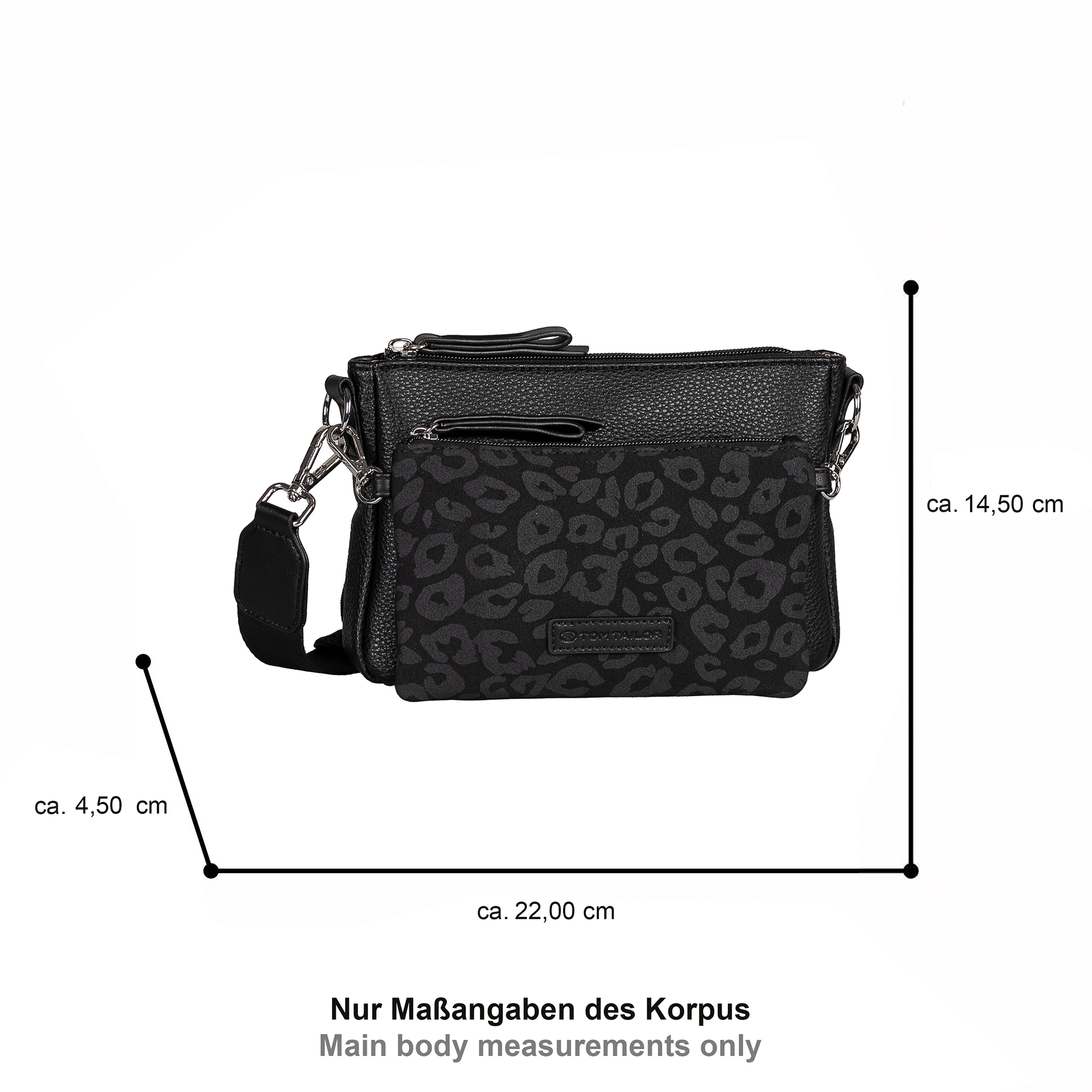 Jamila, Cross bag XS, leo black #5