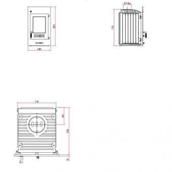 SCHMID-Heizeinsatz SH9D anthr. Ans. rechts #3