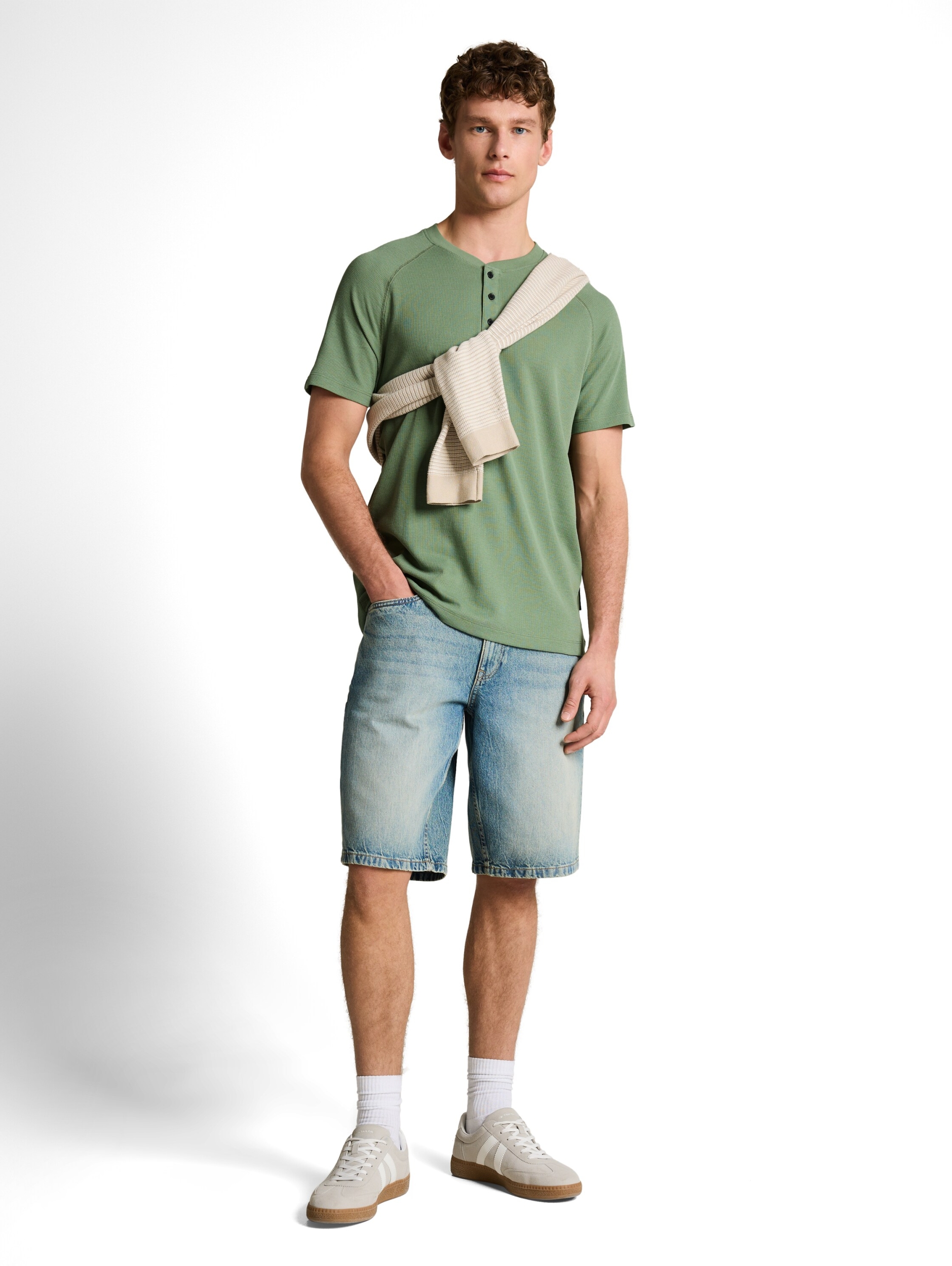 structured raglan henley #3