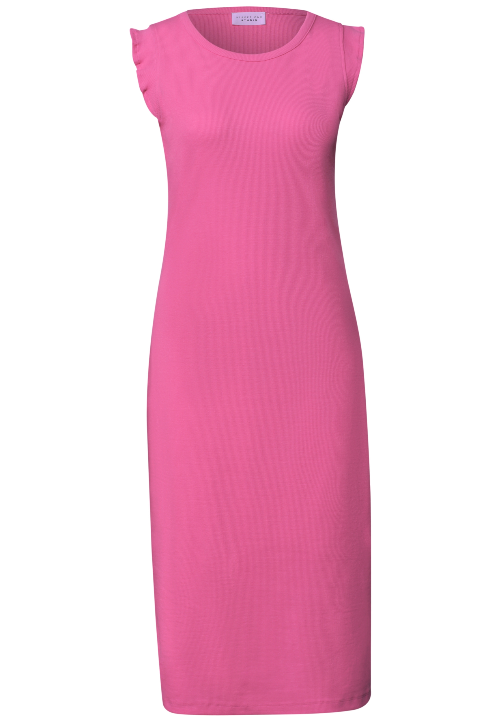 Jersey Dress w. ruffle sleeve_ #1