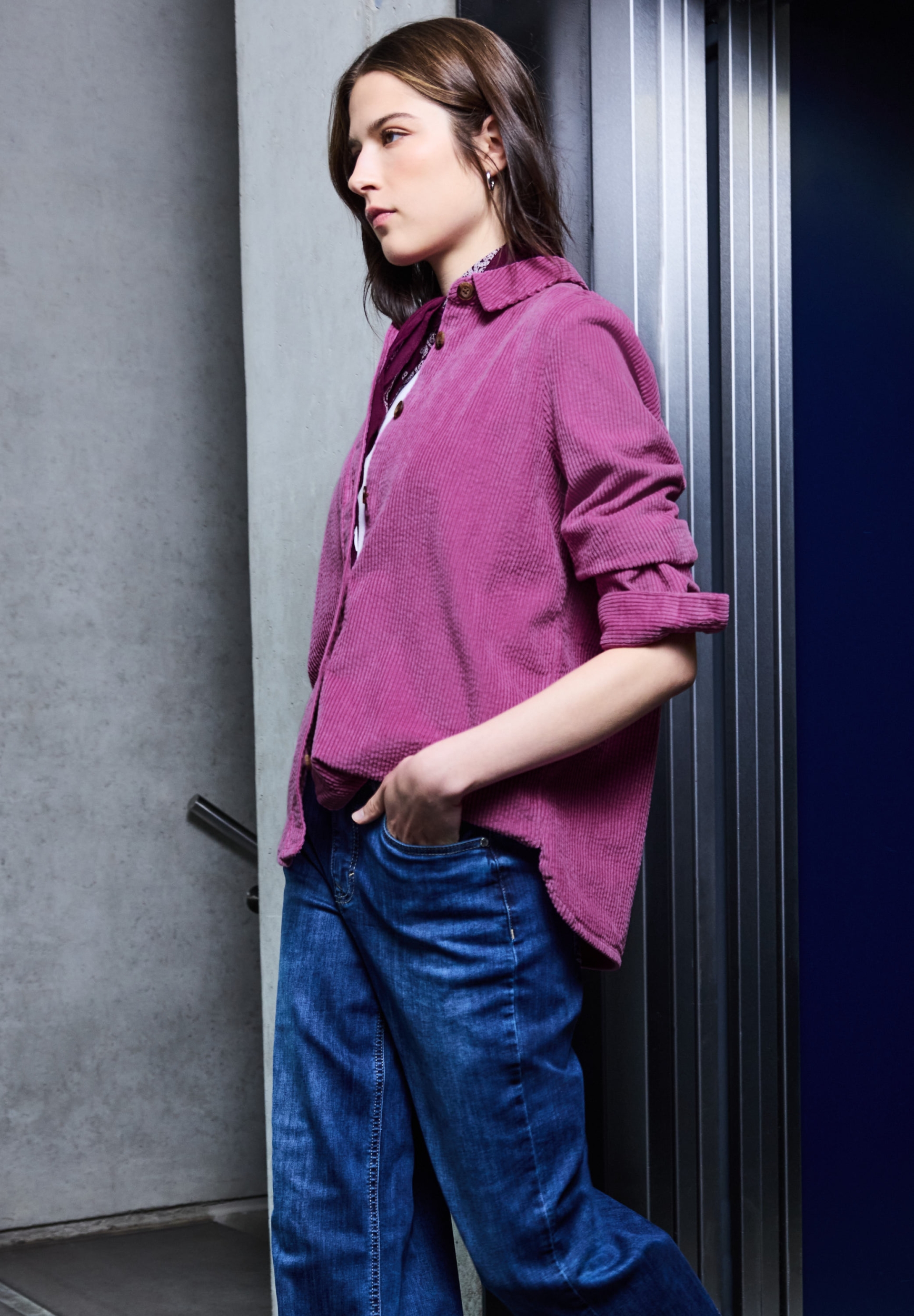 LTD QR Corduroy shirtcollar bl #3