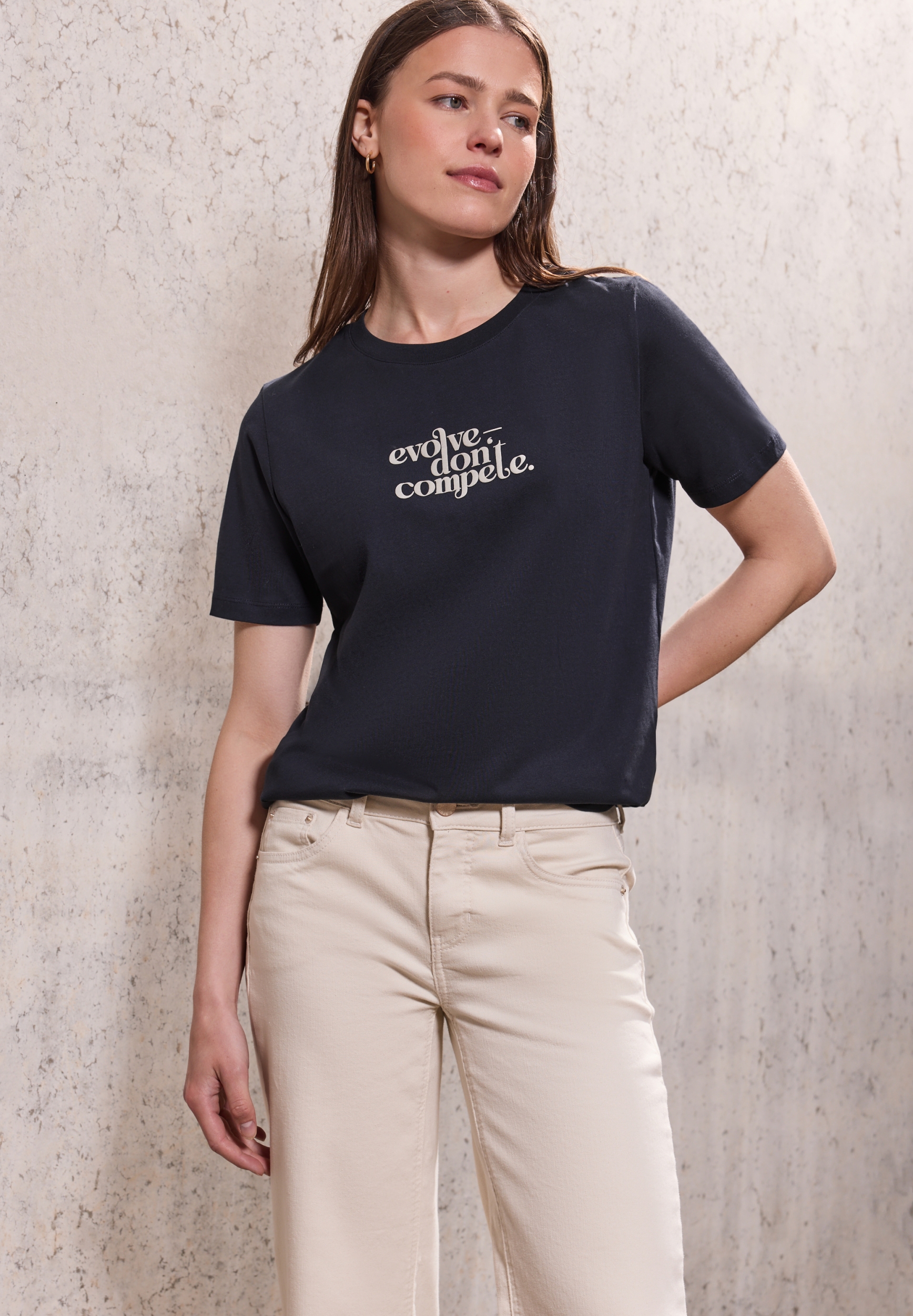 basic partprint shirt #3