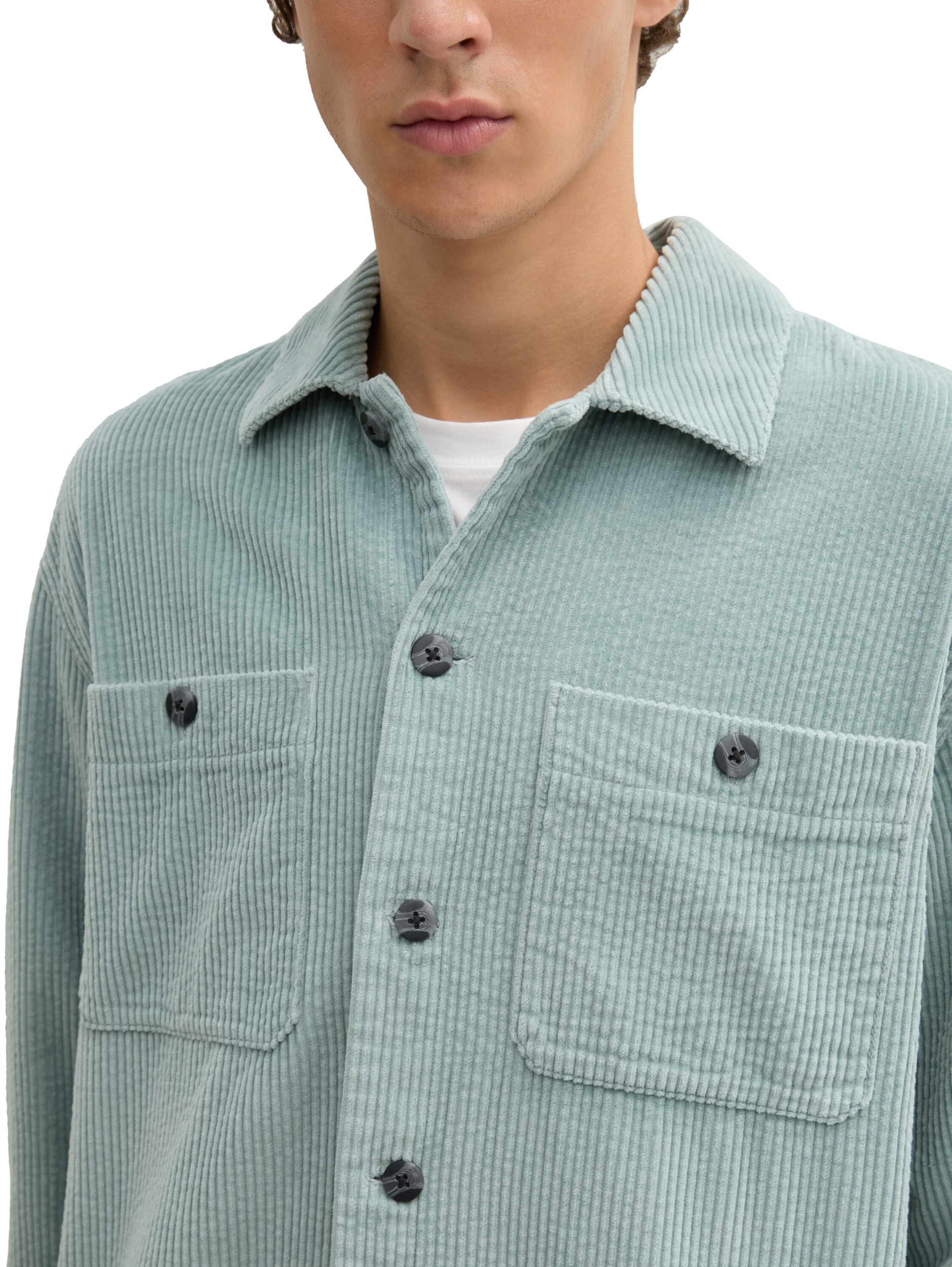 Relaxed Cord Overshirt #5