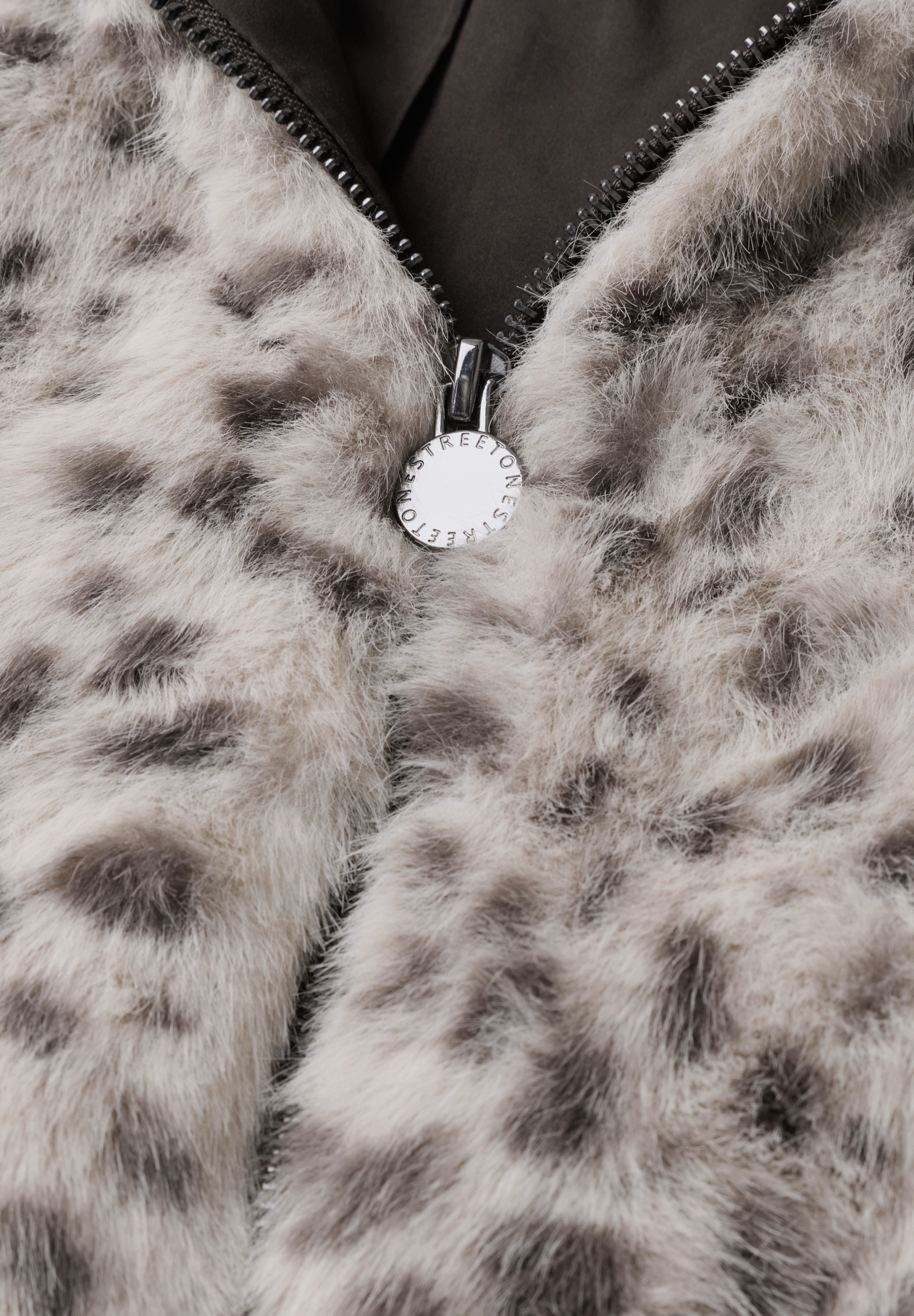 Fake Fur Jkt w. AOP #3