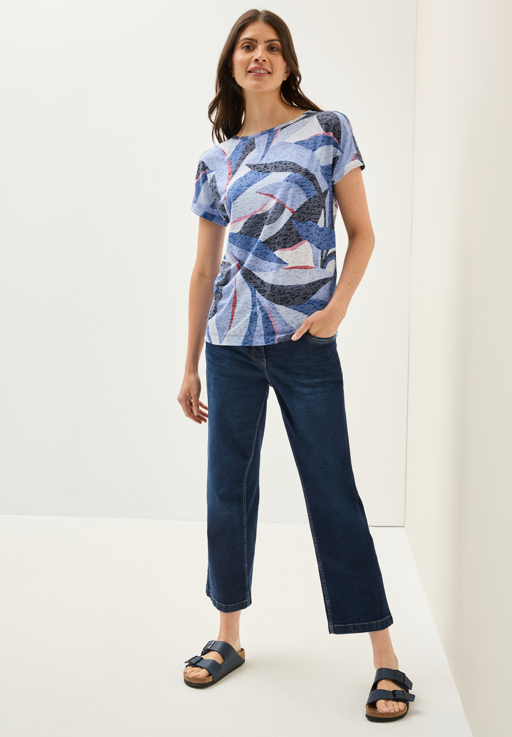 TOS Multi AOP Burn Out Shirt #5