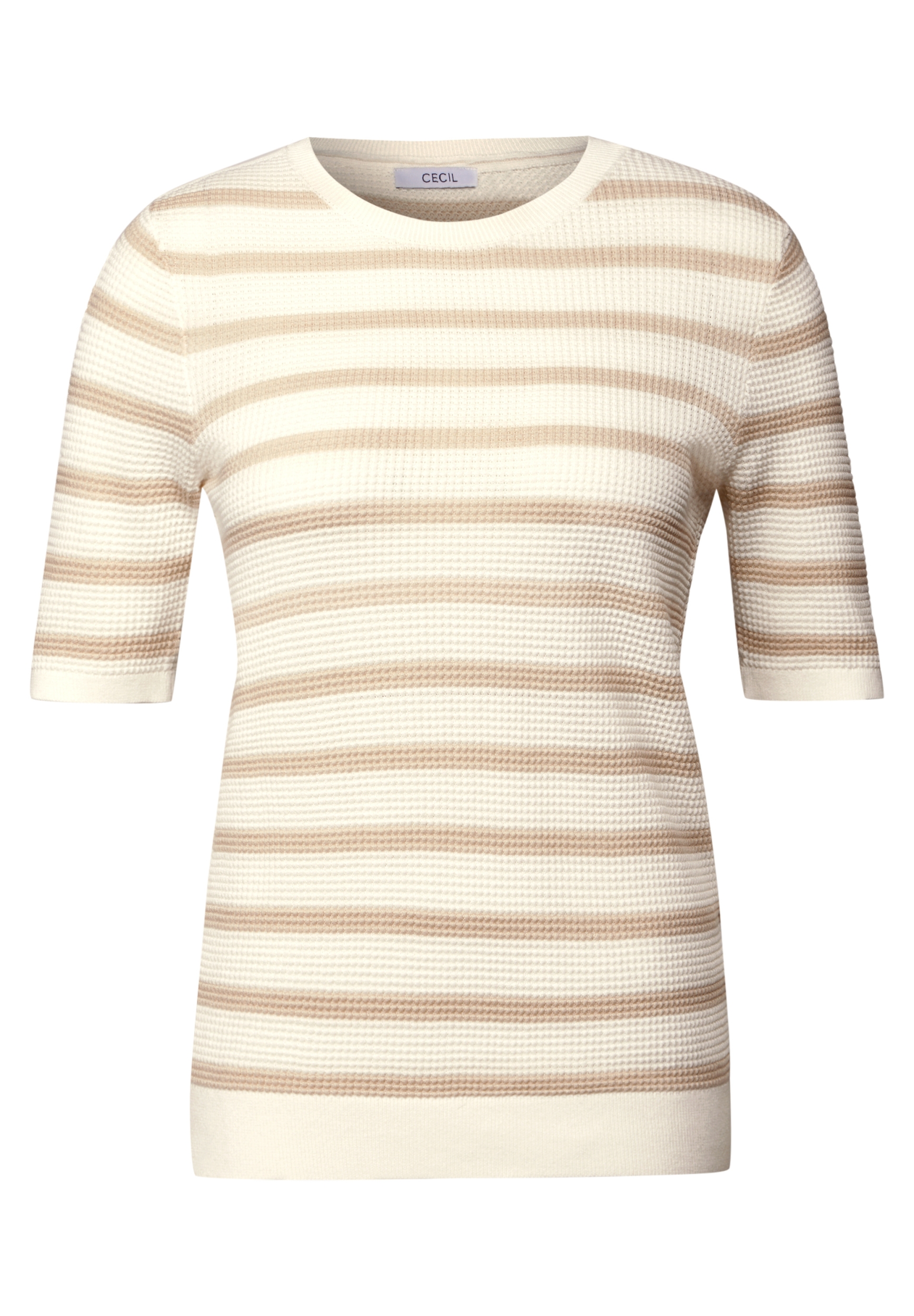 TOS_Structure stripe Roundneck #1