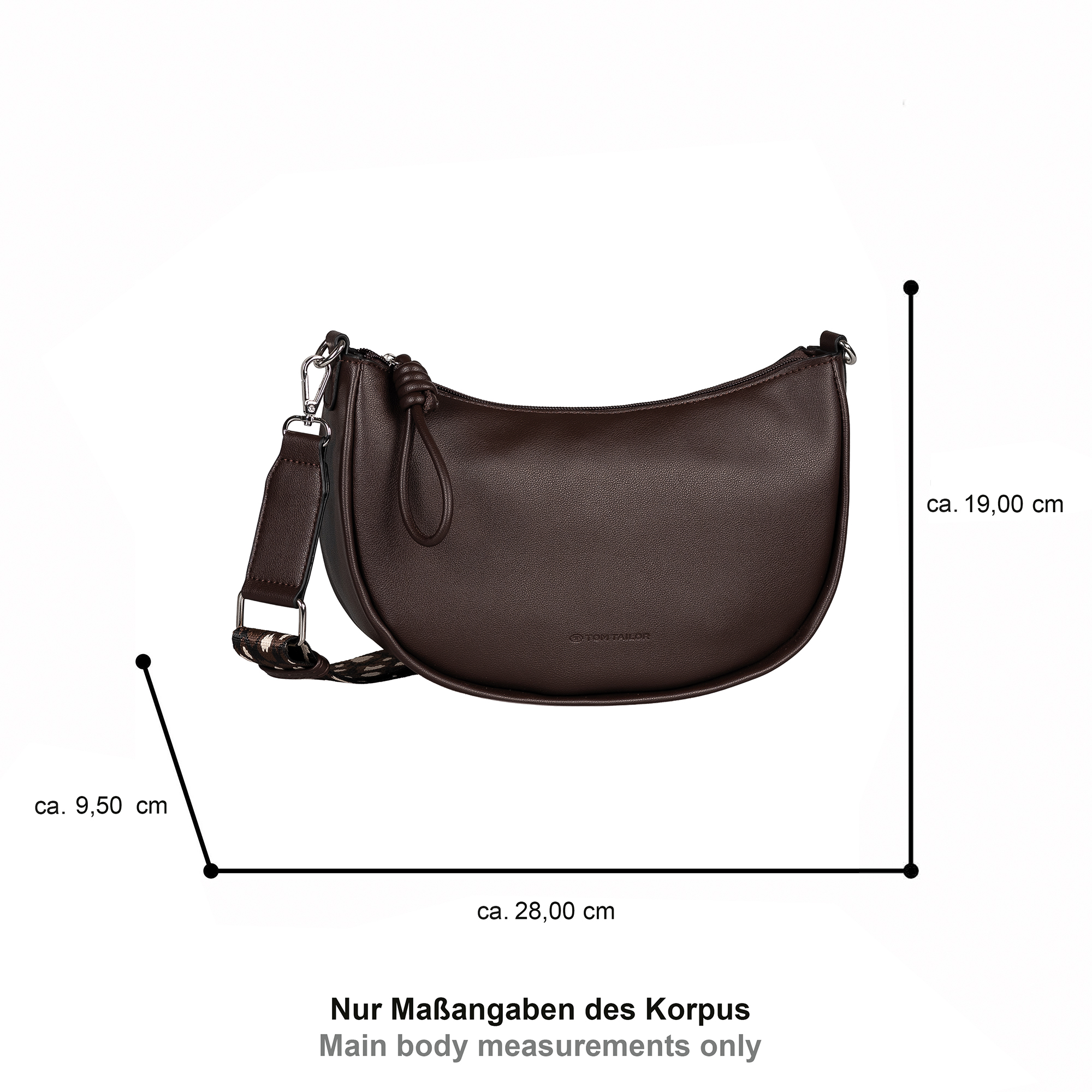 Tatiana, Banana bag, dark brown #5