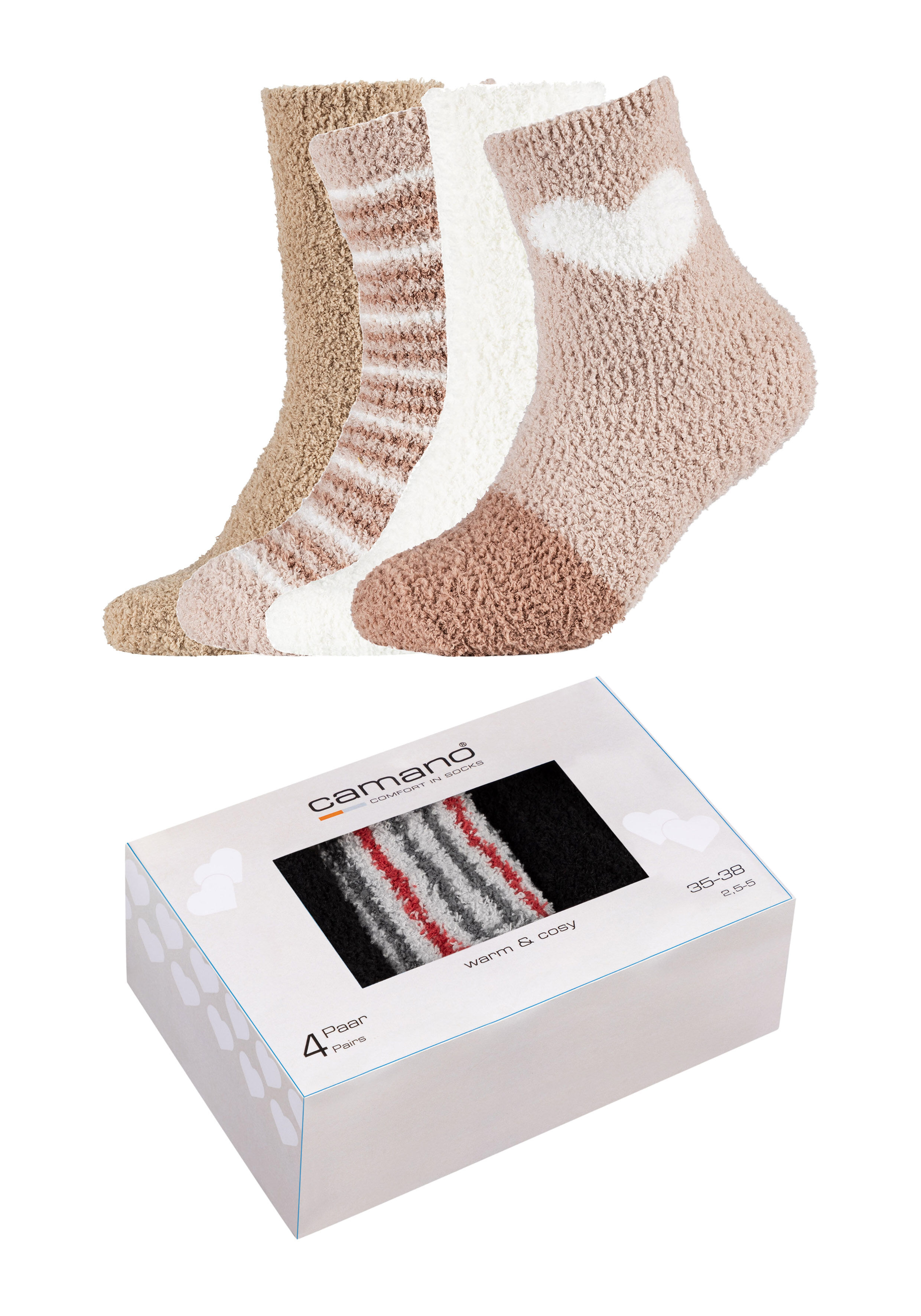 Women sustainable cosy Socks in Box 4p