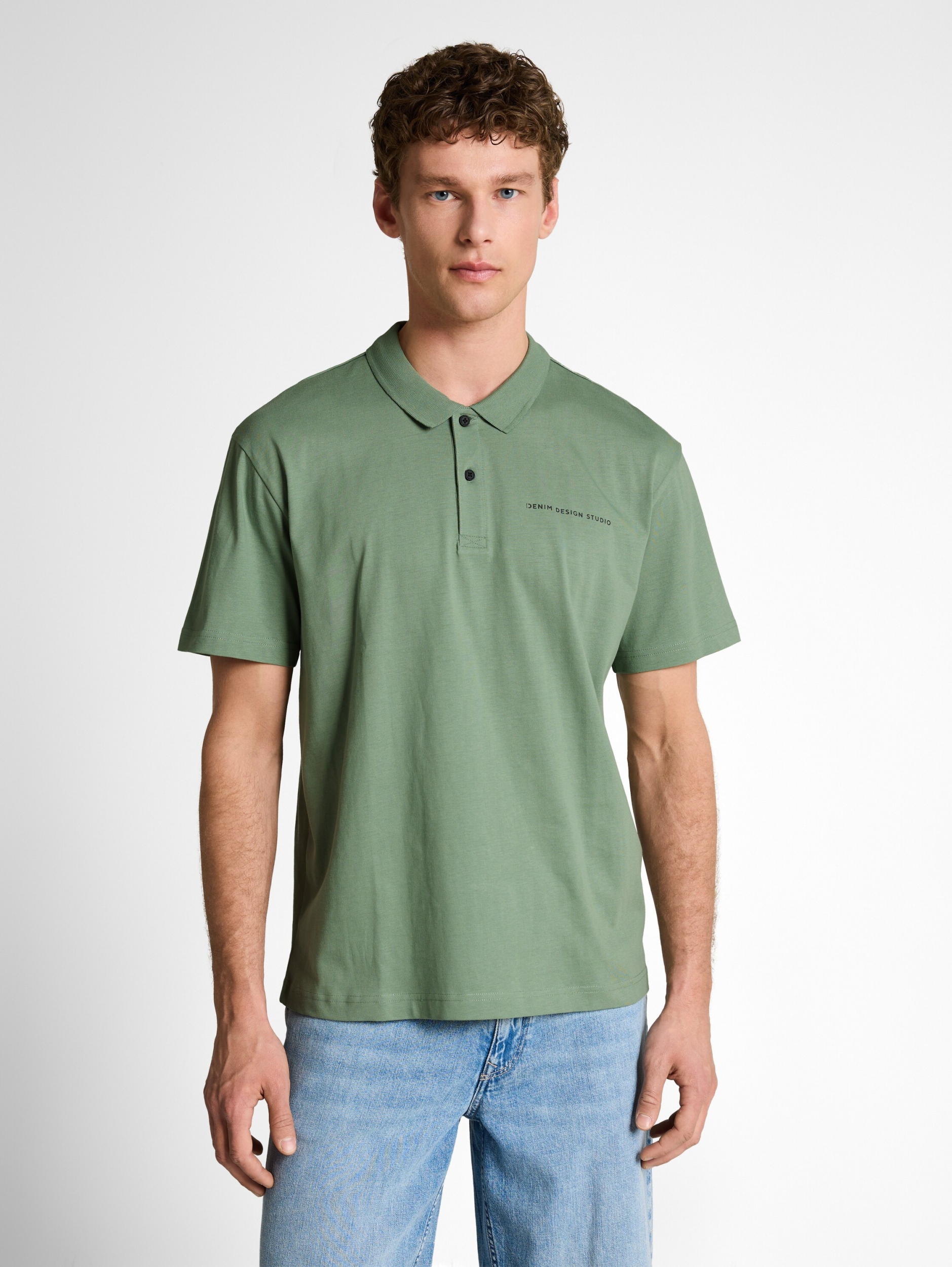relaxed jersey polo #6