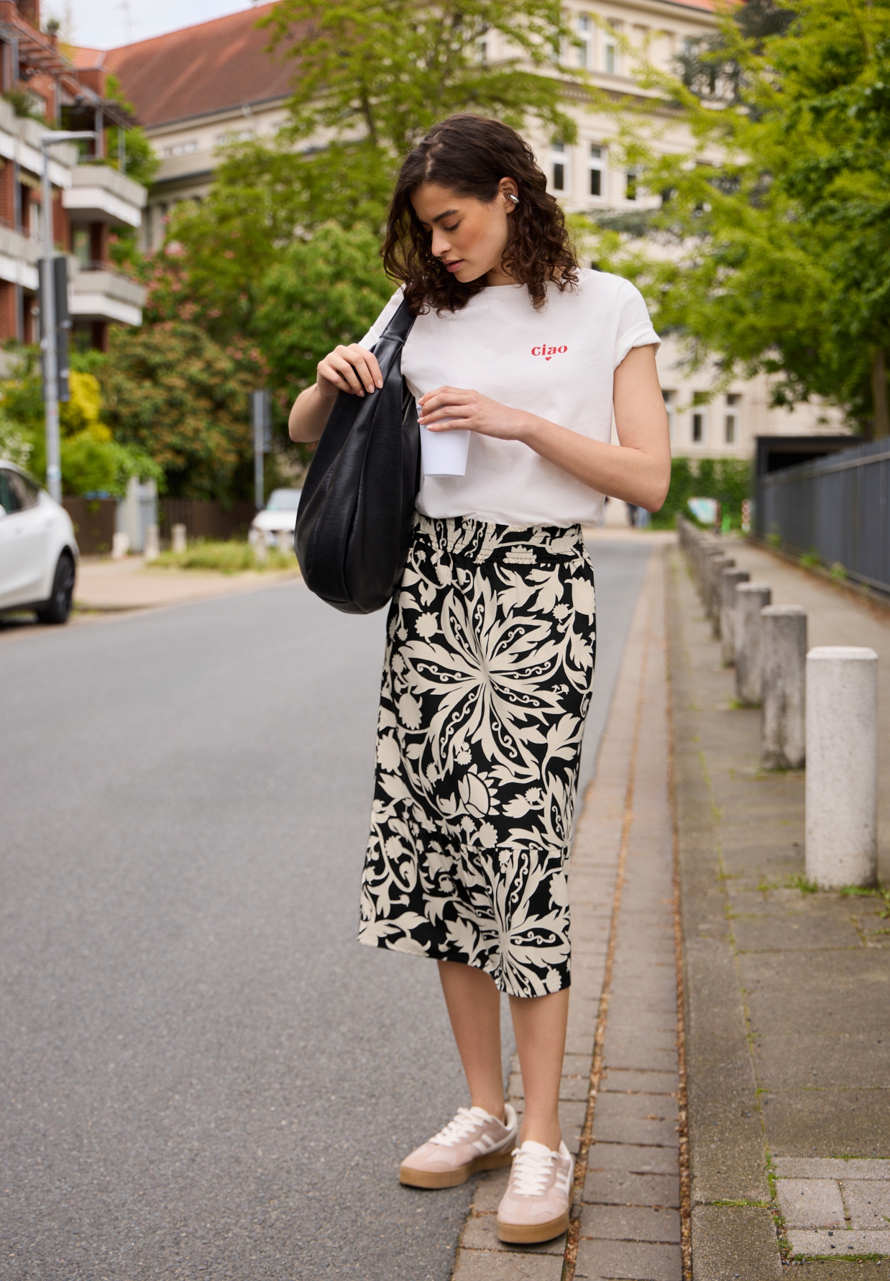 Midi Volant skirt_AOP #5