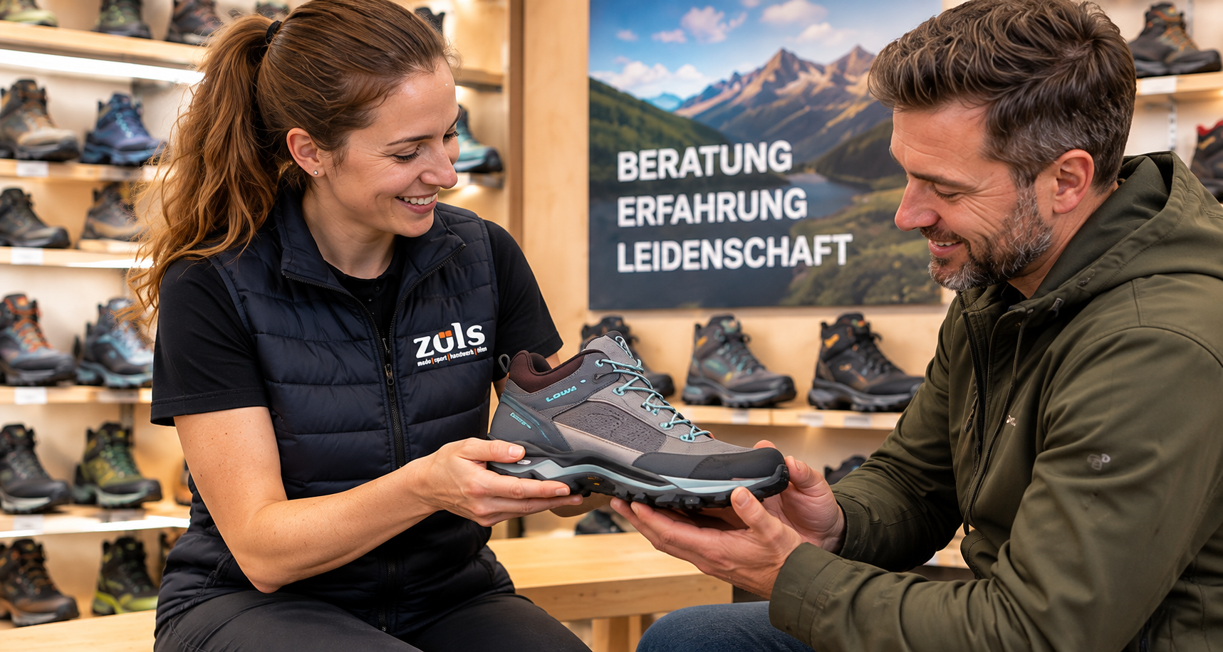 Persönliche Wanderschuh Beratung bei Sport Zöls