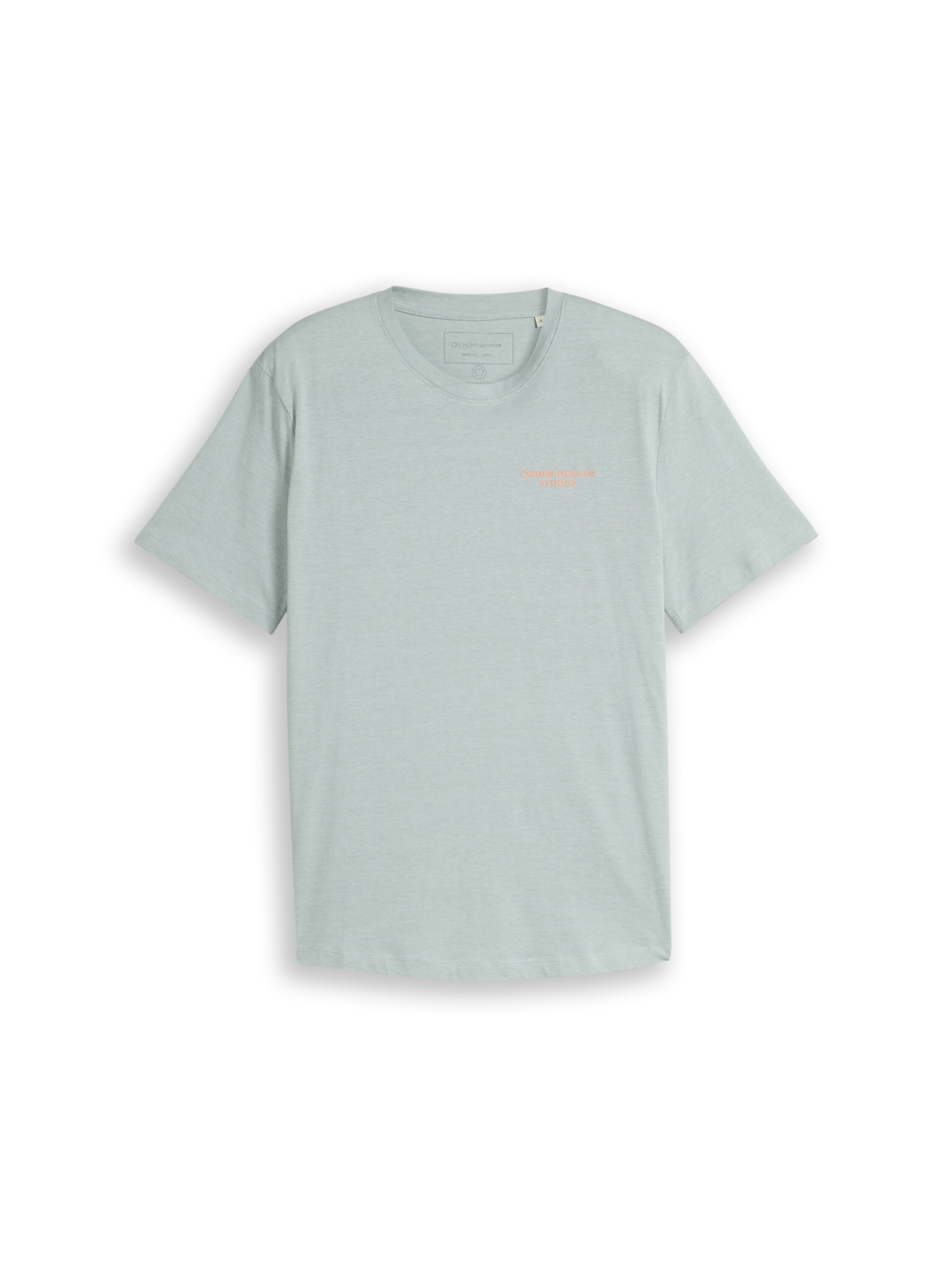 rounded hem finestripe t-shirt #1