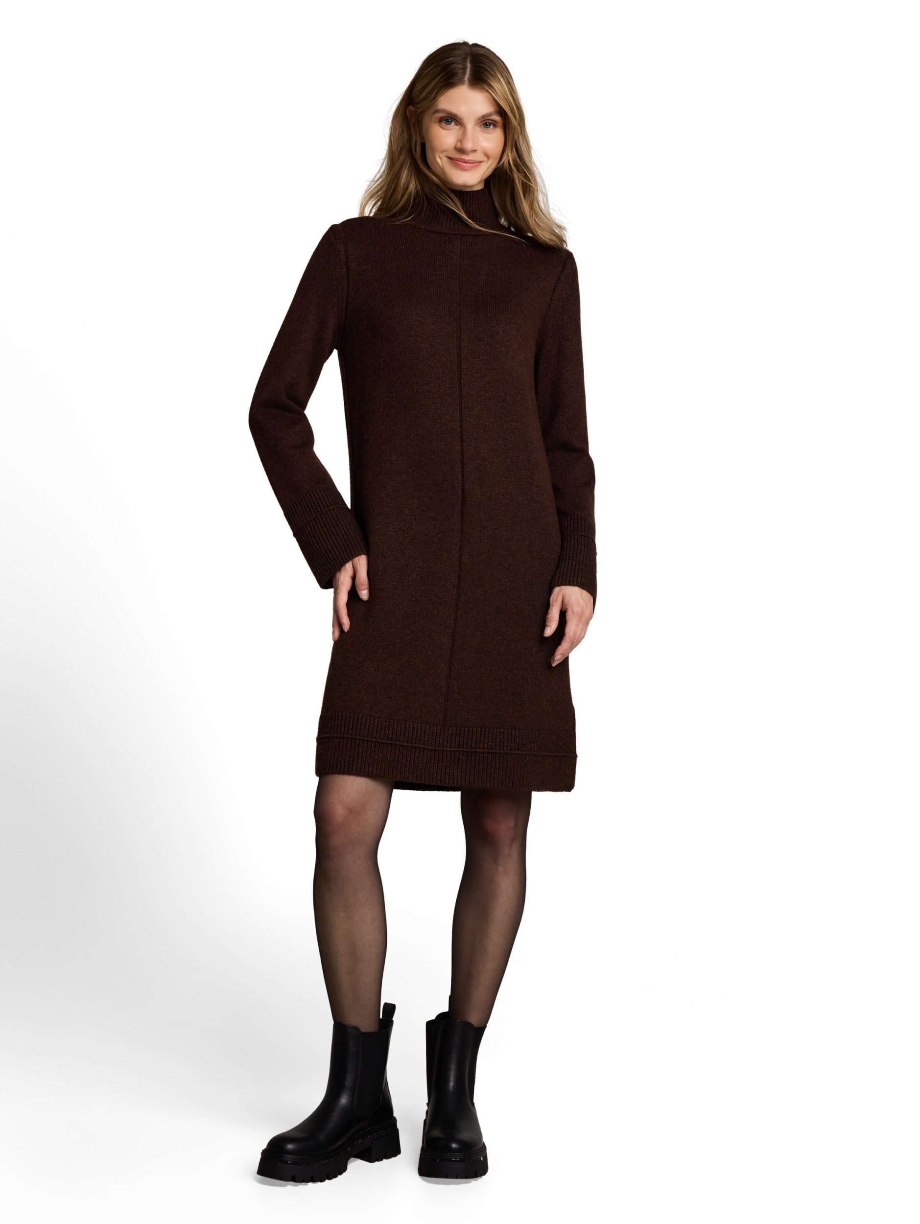 knit cosy dress with mockneck #12