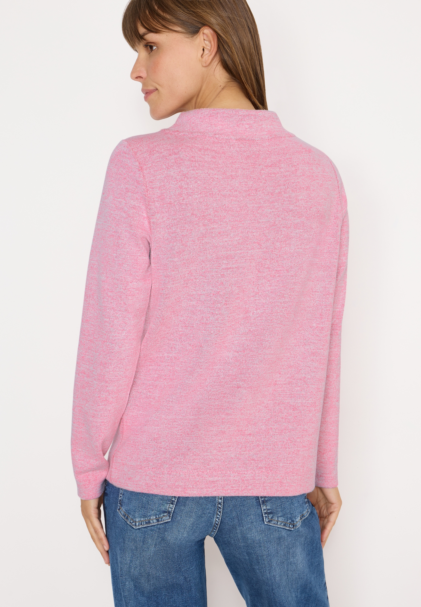 TOS Melange Rib Funnel Neck #4