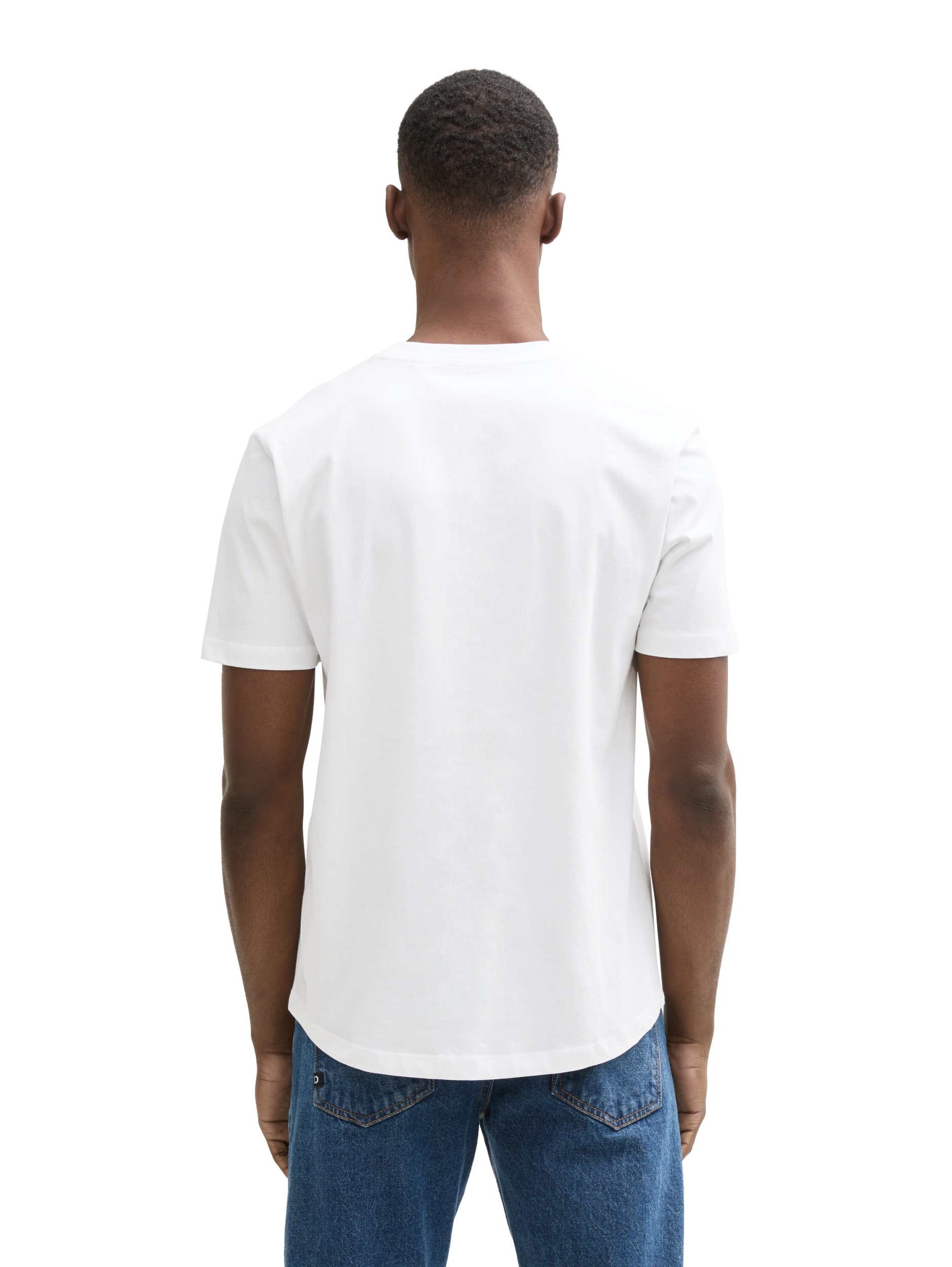 printed rounded hem t-shirt #3