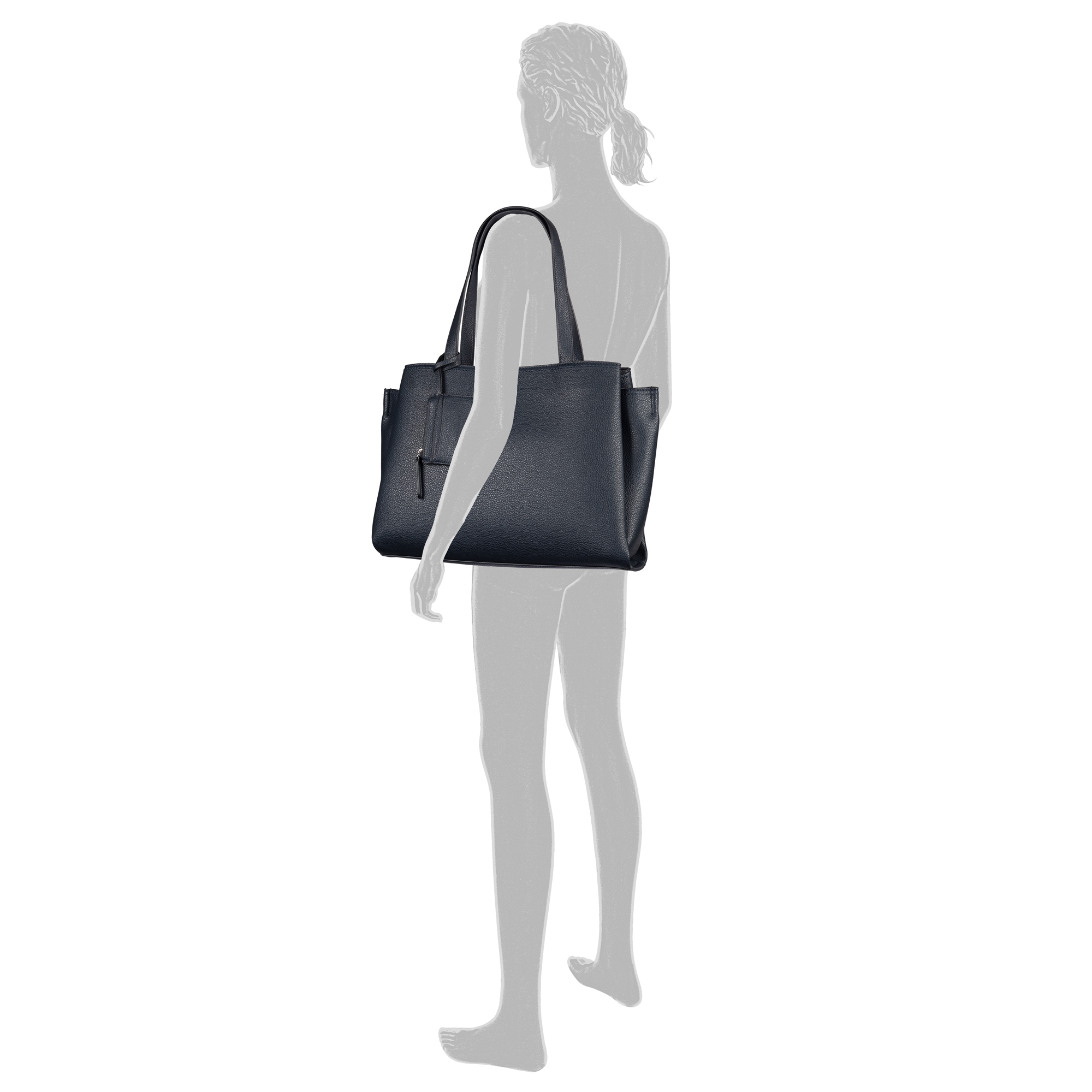 Mayan, Zip shopper L, dark blue #4