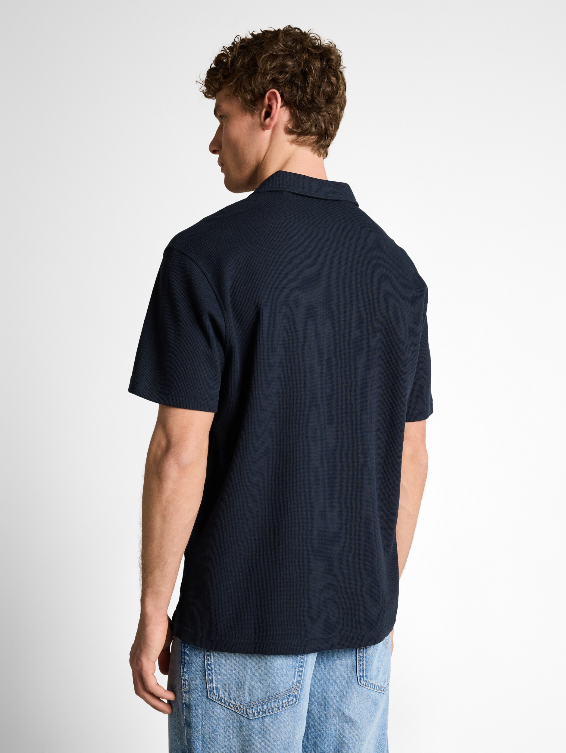 relaxed structured polo #4