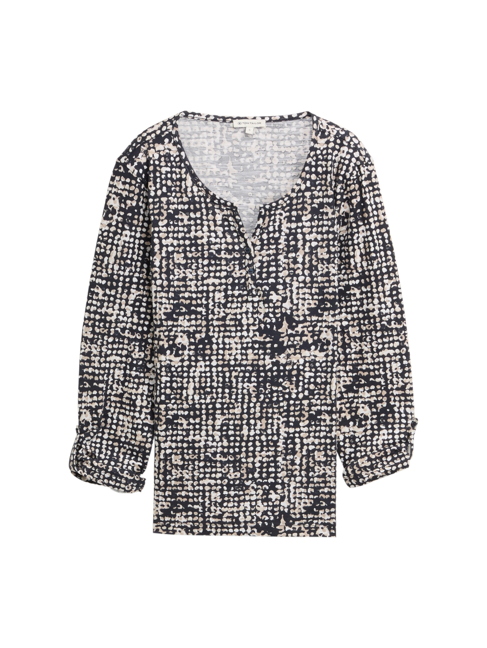 T-shirt henley alloverprinted #1