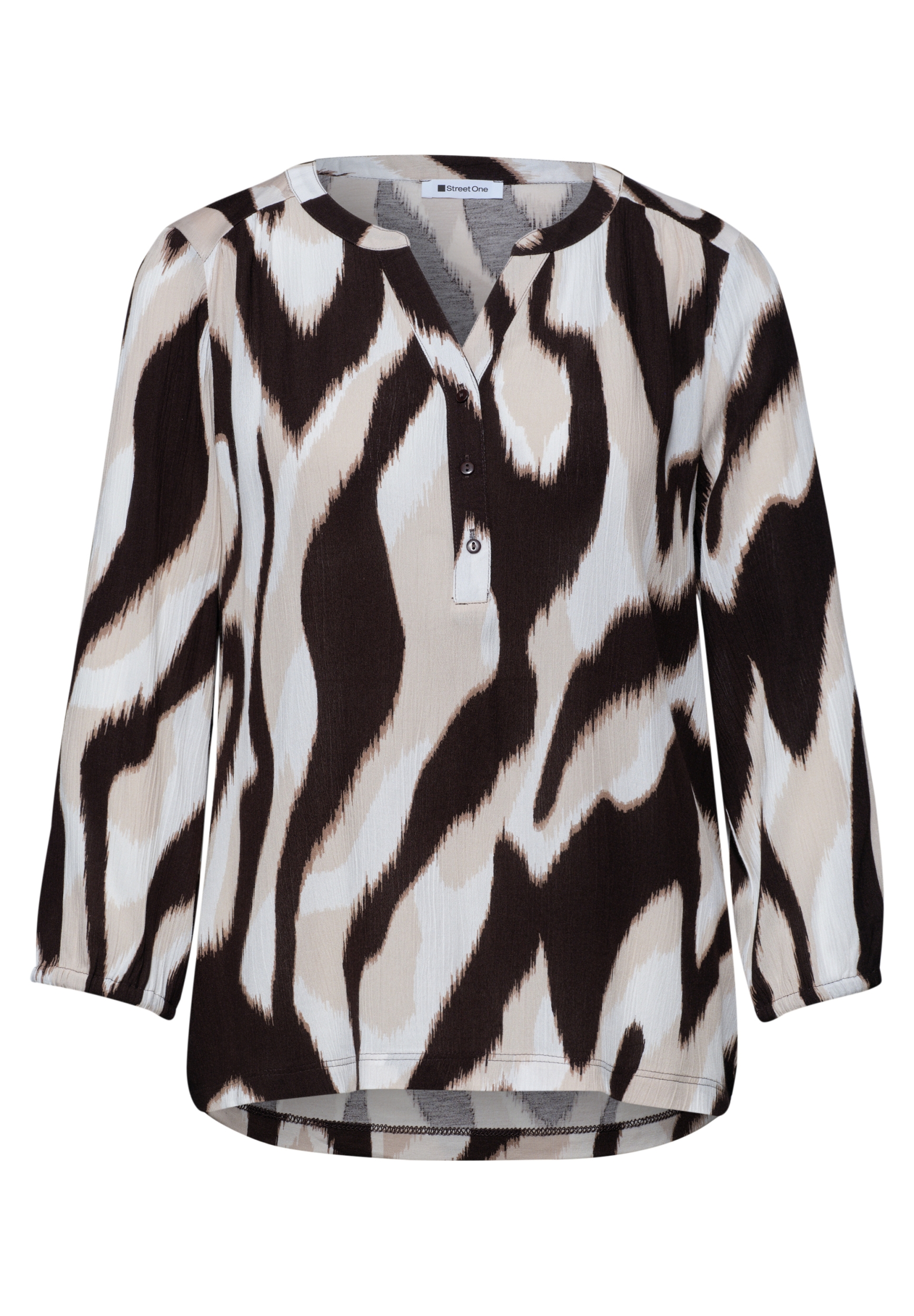 printed mat-mix shirt w.button #1